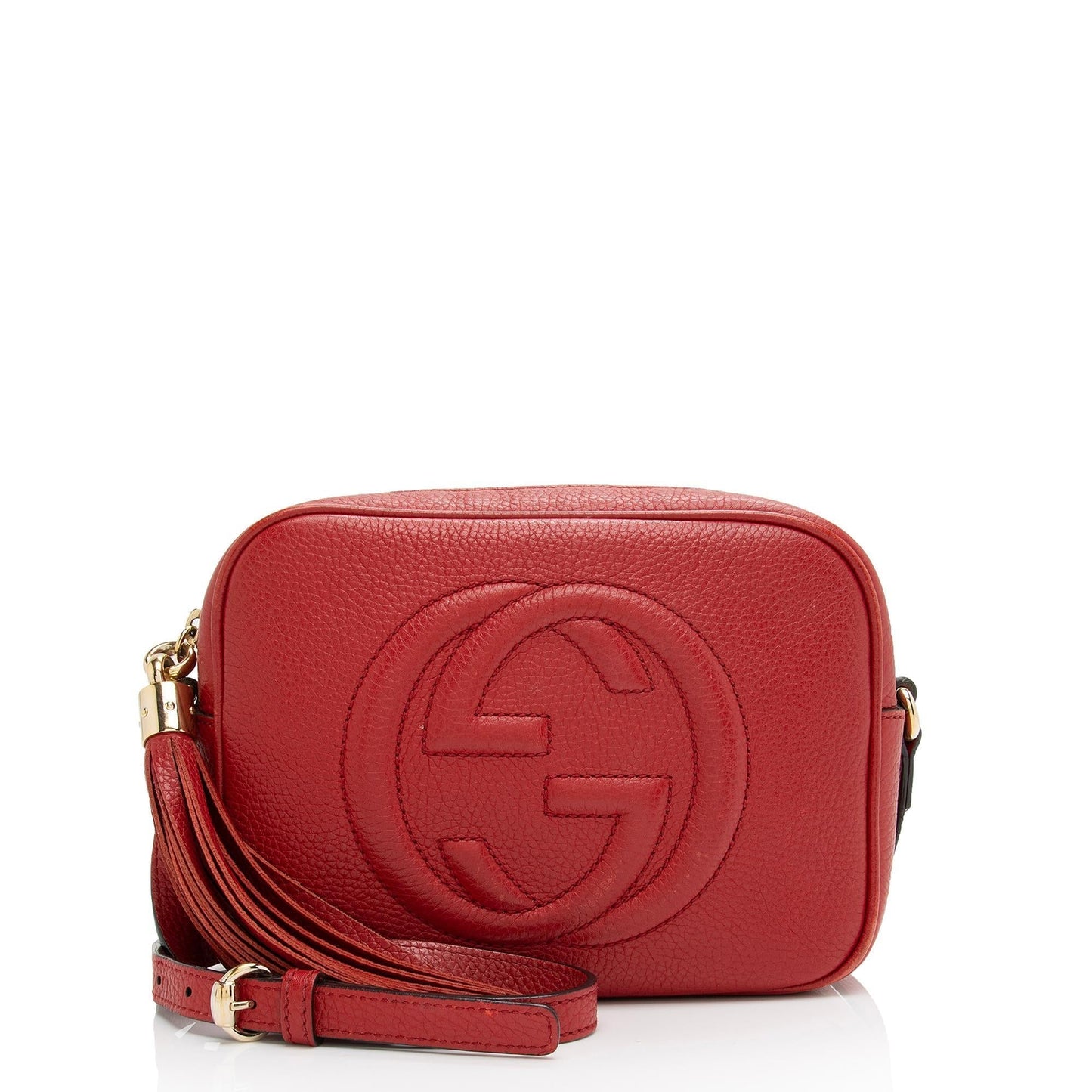 Gucci Soho Disco SHF-k2rch0 Leather Red Crossbody Bag