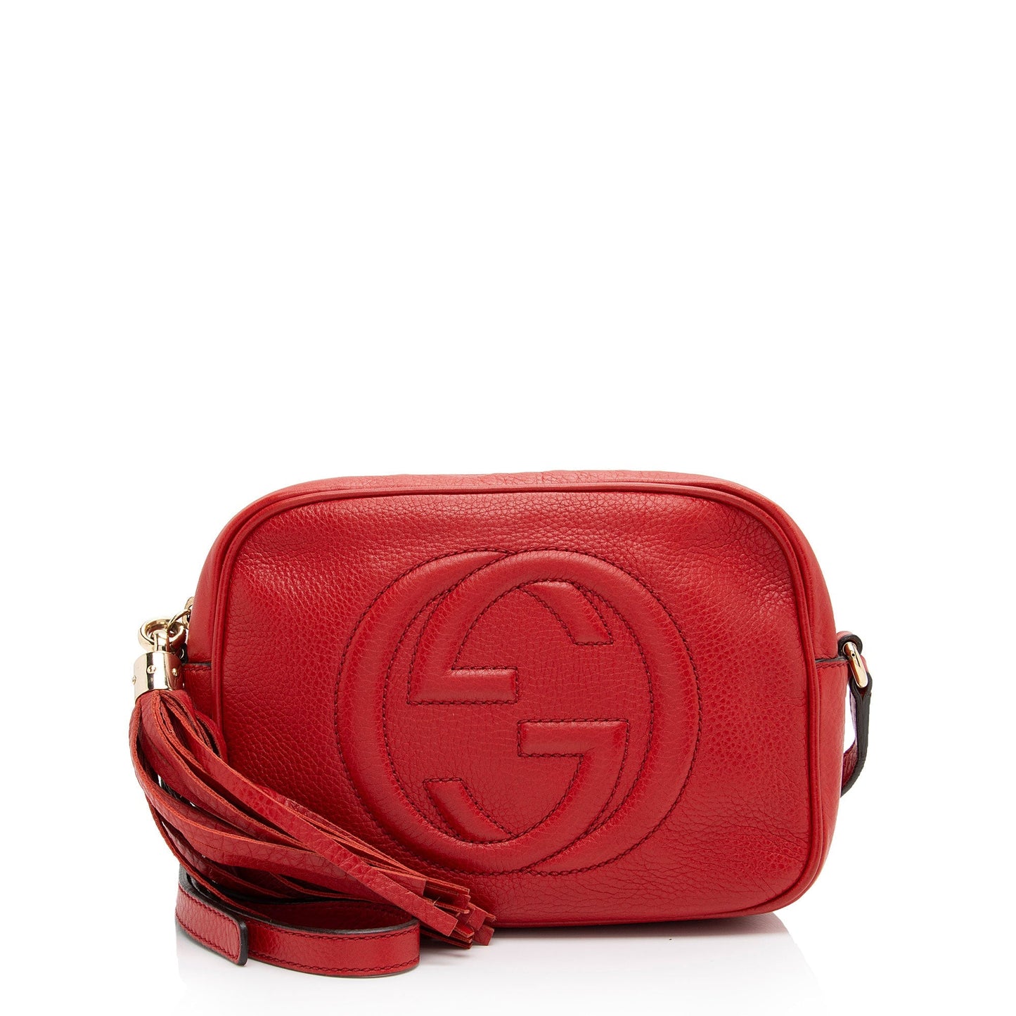 Gucci Soho Disco SHF-TKDz4G Leather Red Crossbody Bag