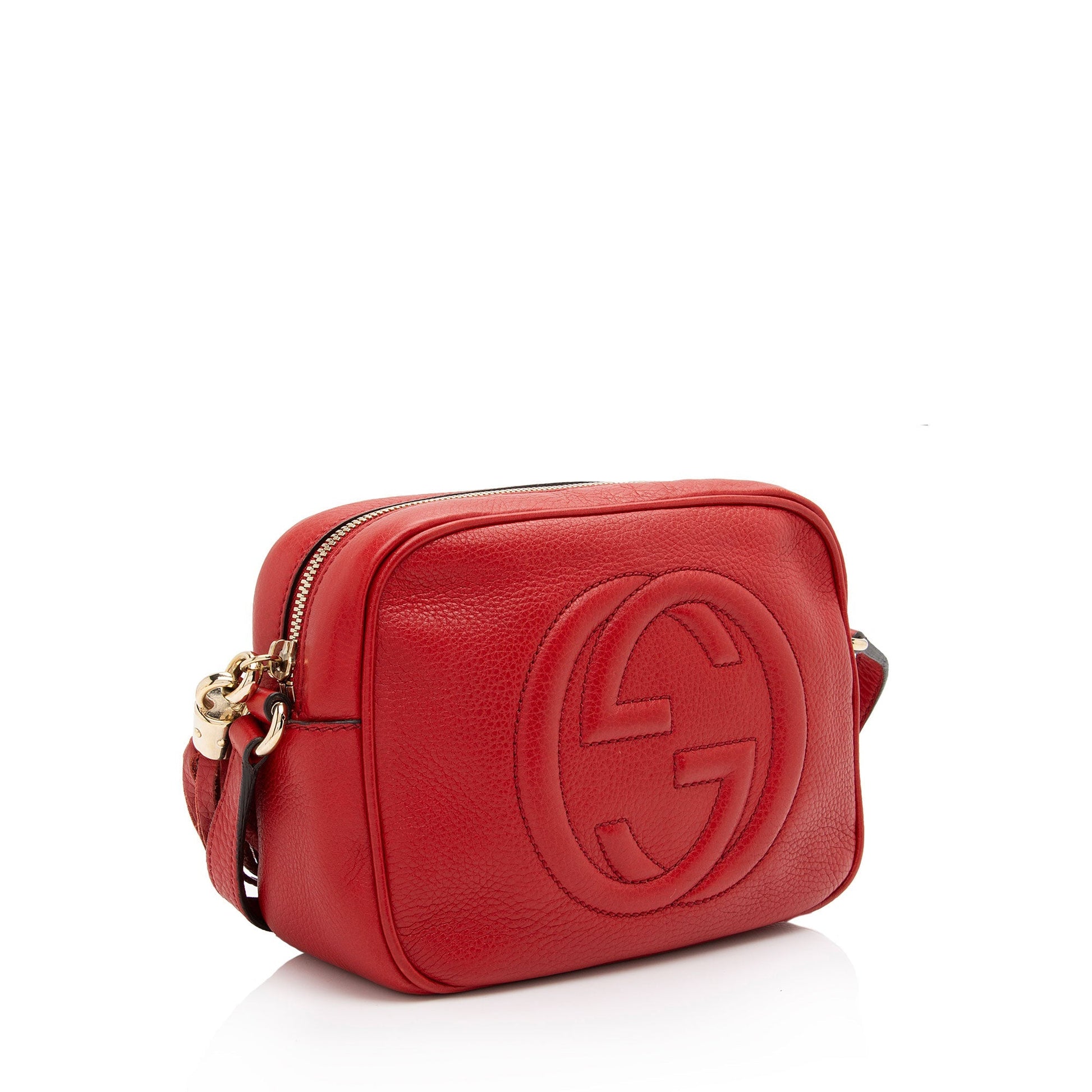 Gucci Soho Disco SHF-TKDz4G Leather Red Crossbody Bag