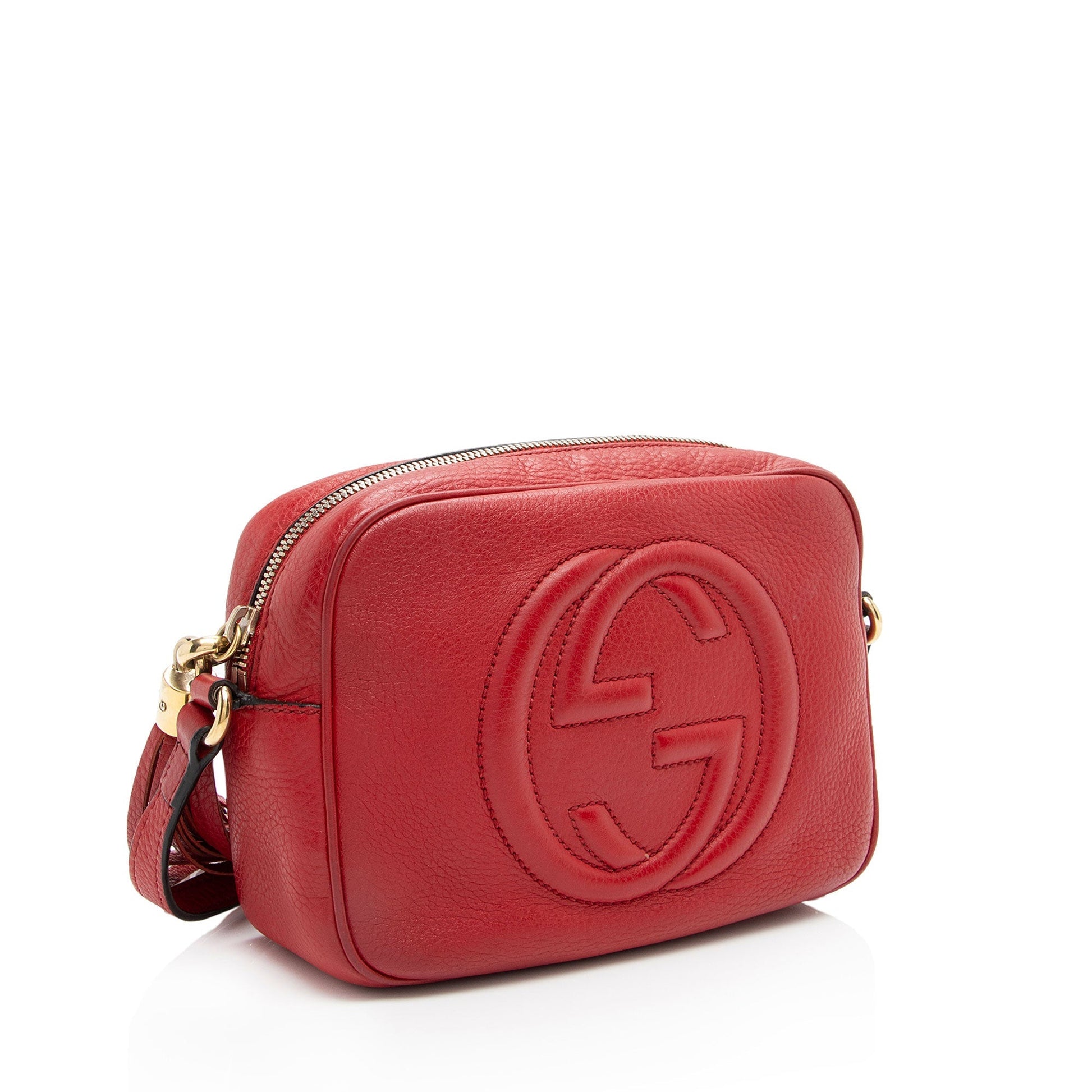 Gucci Soho Disco SHF-J0xTkE Leather Red Crossbody Bag