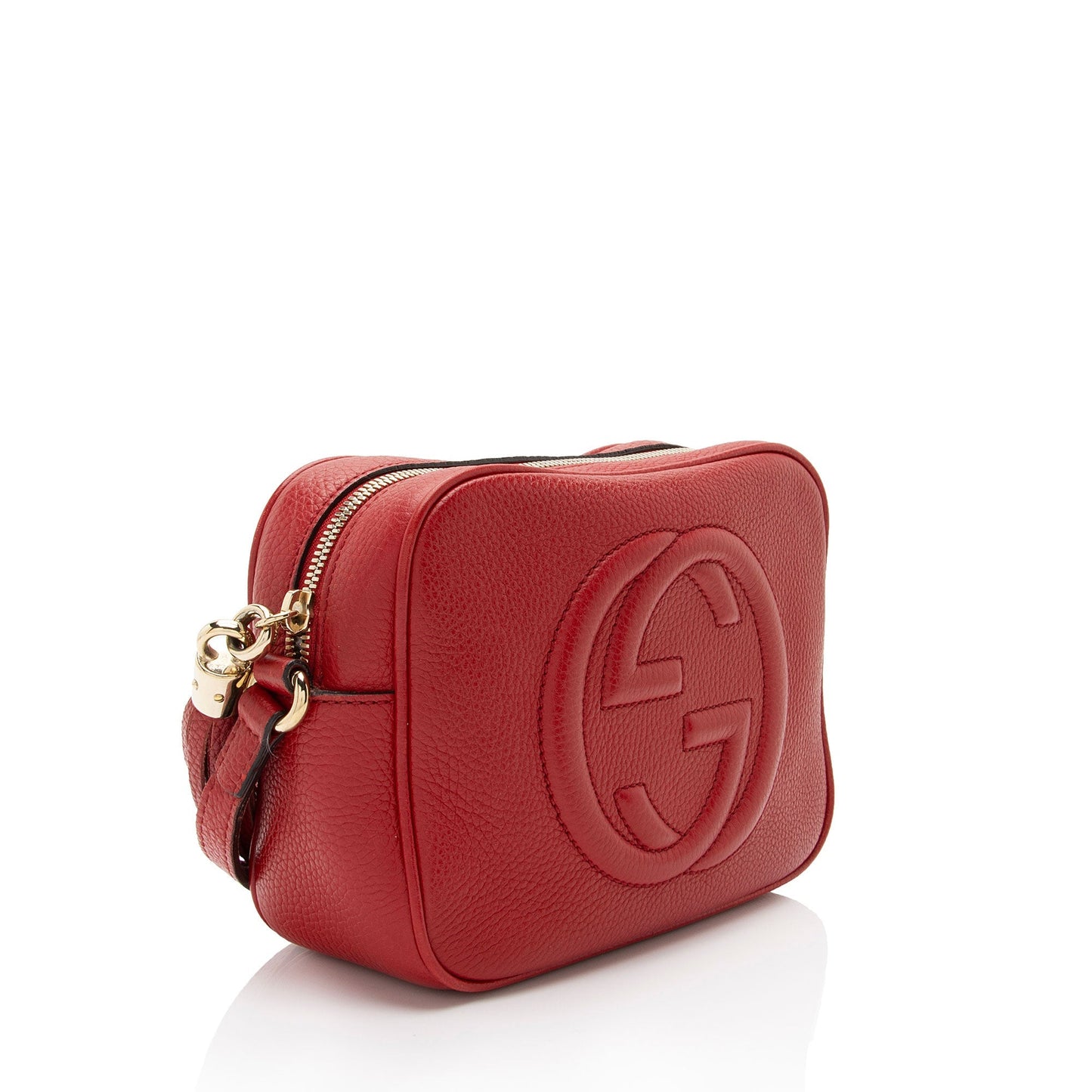 Gucci Soho Disco SHF-8Xeyra Leather Red Crossbody Bag