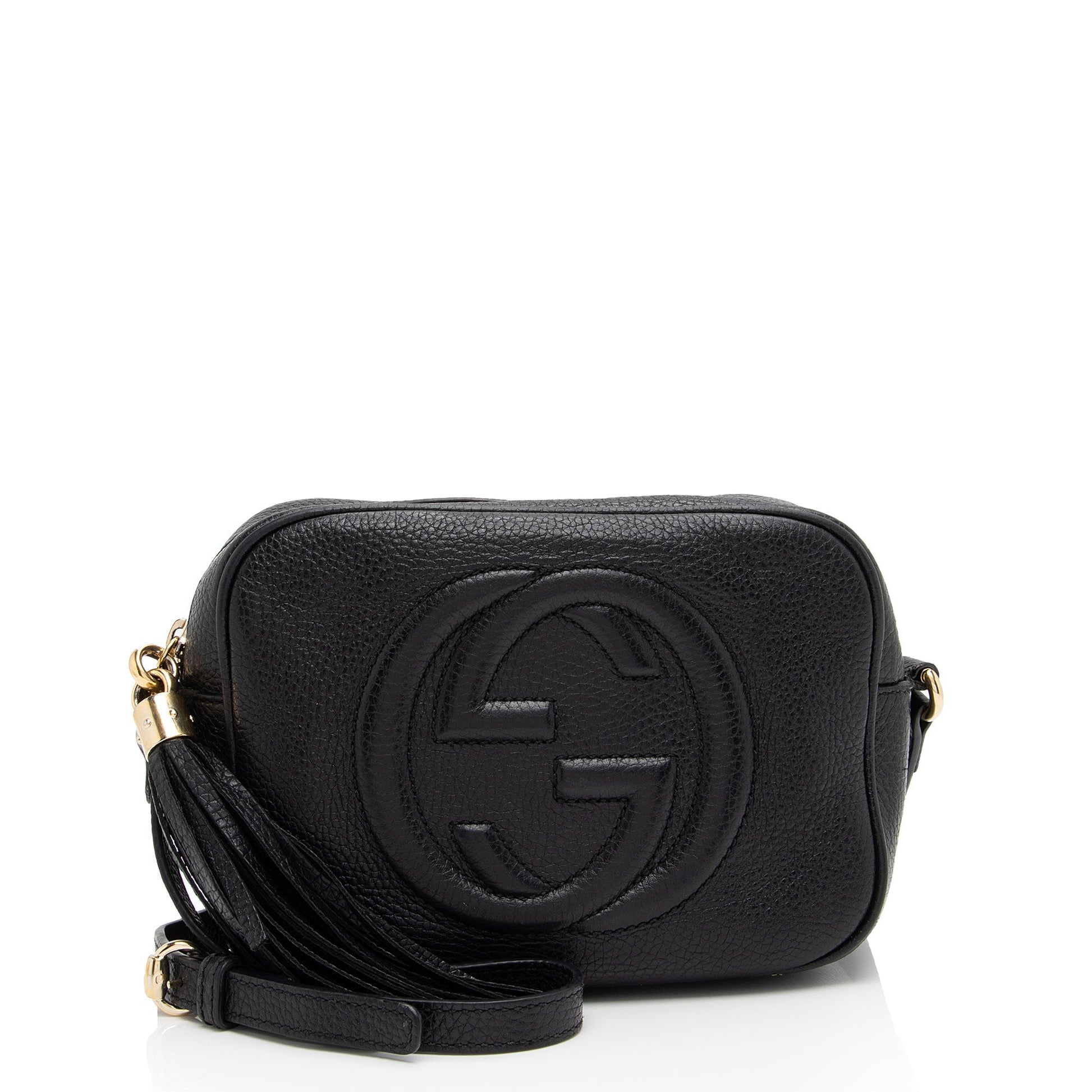 Gucci Soho Disco SHF-ZNrA7m Leather Black Crossbody Bag