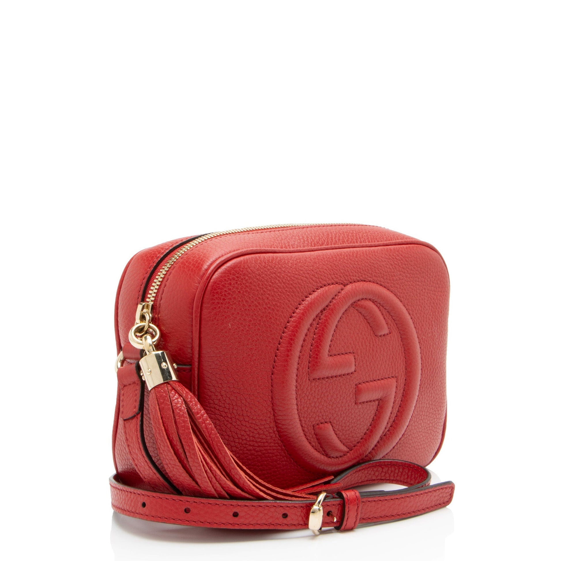 Gucci Soho Disco Leather Red Crossbody Bag