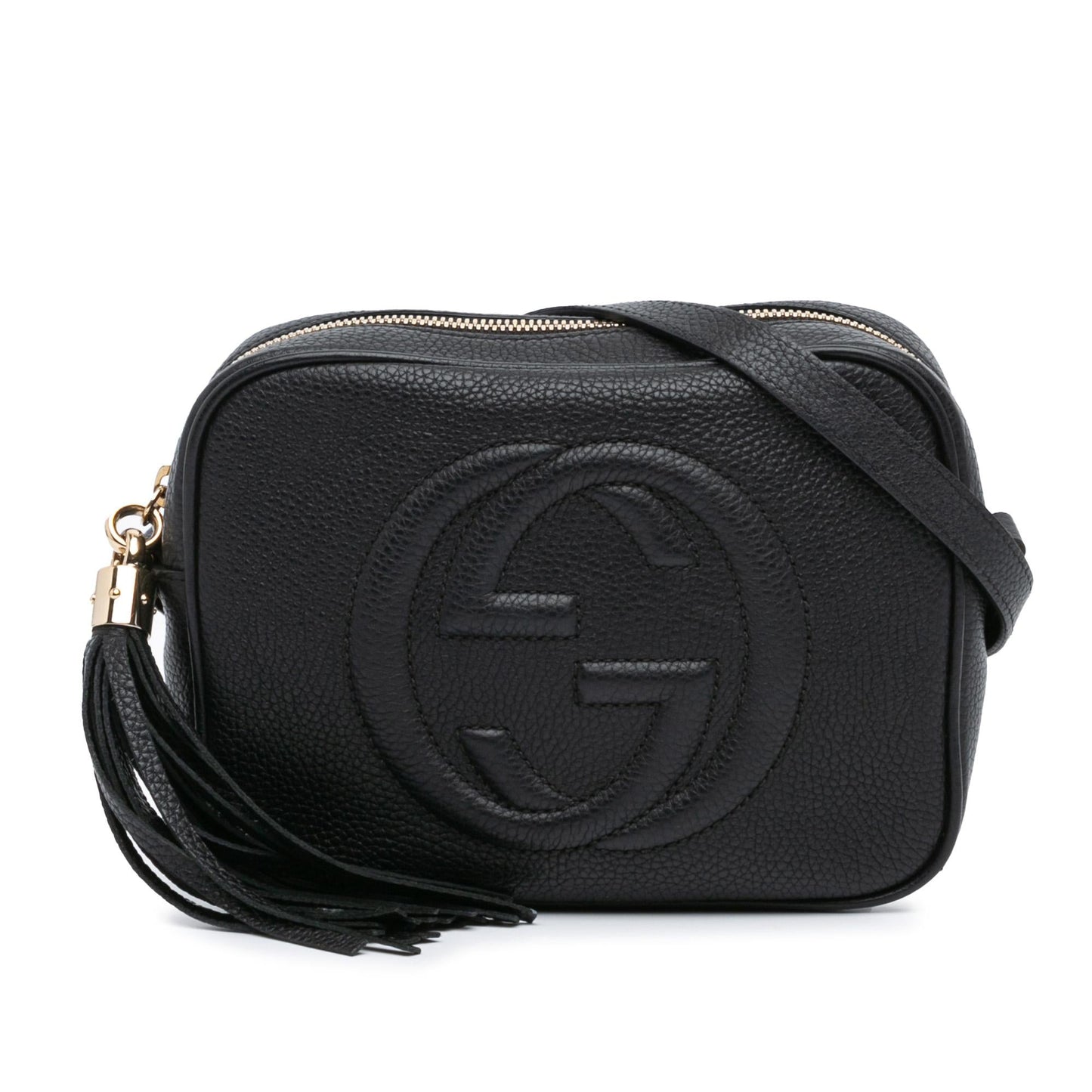 Gucci Soho Disco SHG-gh486Q Leather Calf Black Crossbody Bag