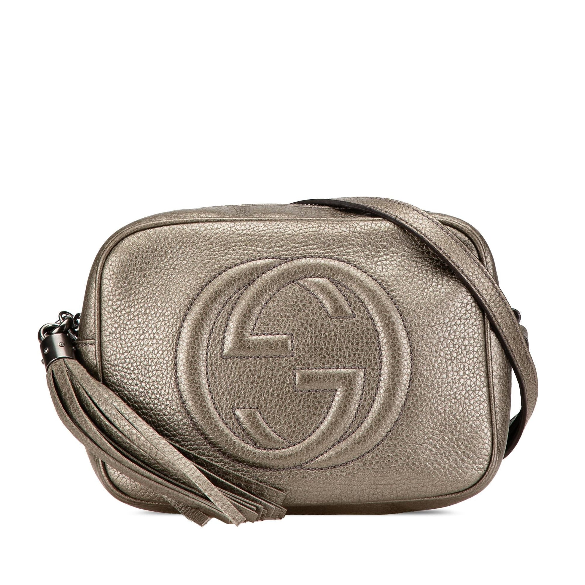 Gucci Soho Disco Leather Calf Gold Crossbody Bag Crossbody 1