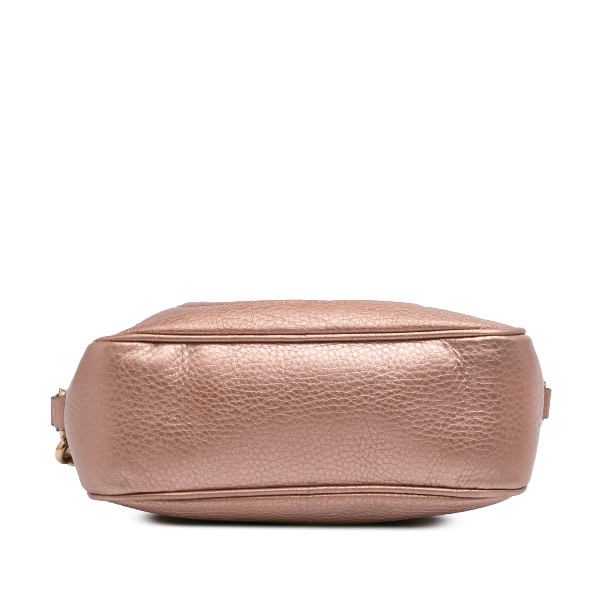 Gucci Soho Disco Leather Calf Gold Crossbody Bag Crossbody 3