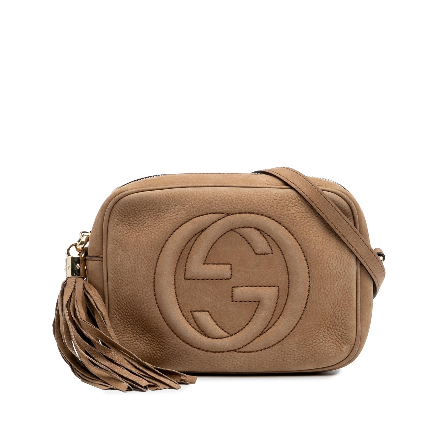 Gucci Soho Disco Leather Calf Brown Crossbody Bag Crossbody 4
