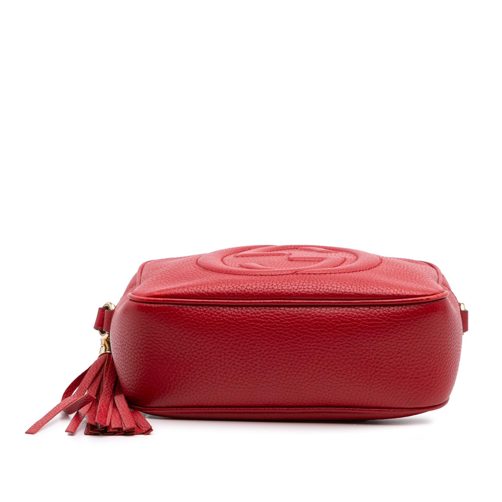Gucci Soho Disco Leather Calf Red Crossbody Bag Crossbody 5