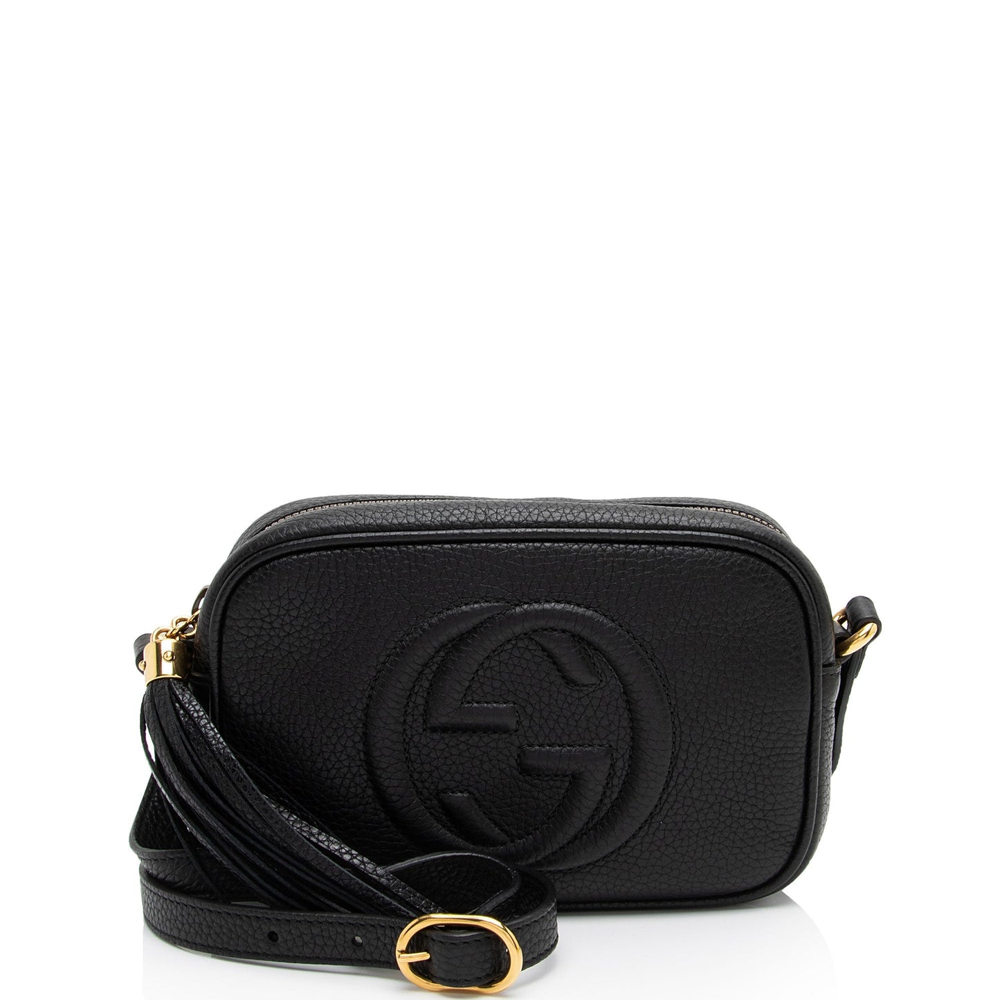 Gucci Soho Disco SHF-X7jJiu Leather Black Mini Crossbody Bag