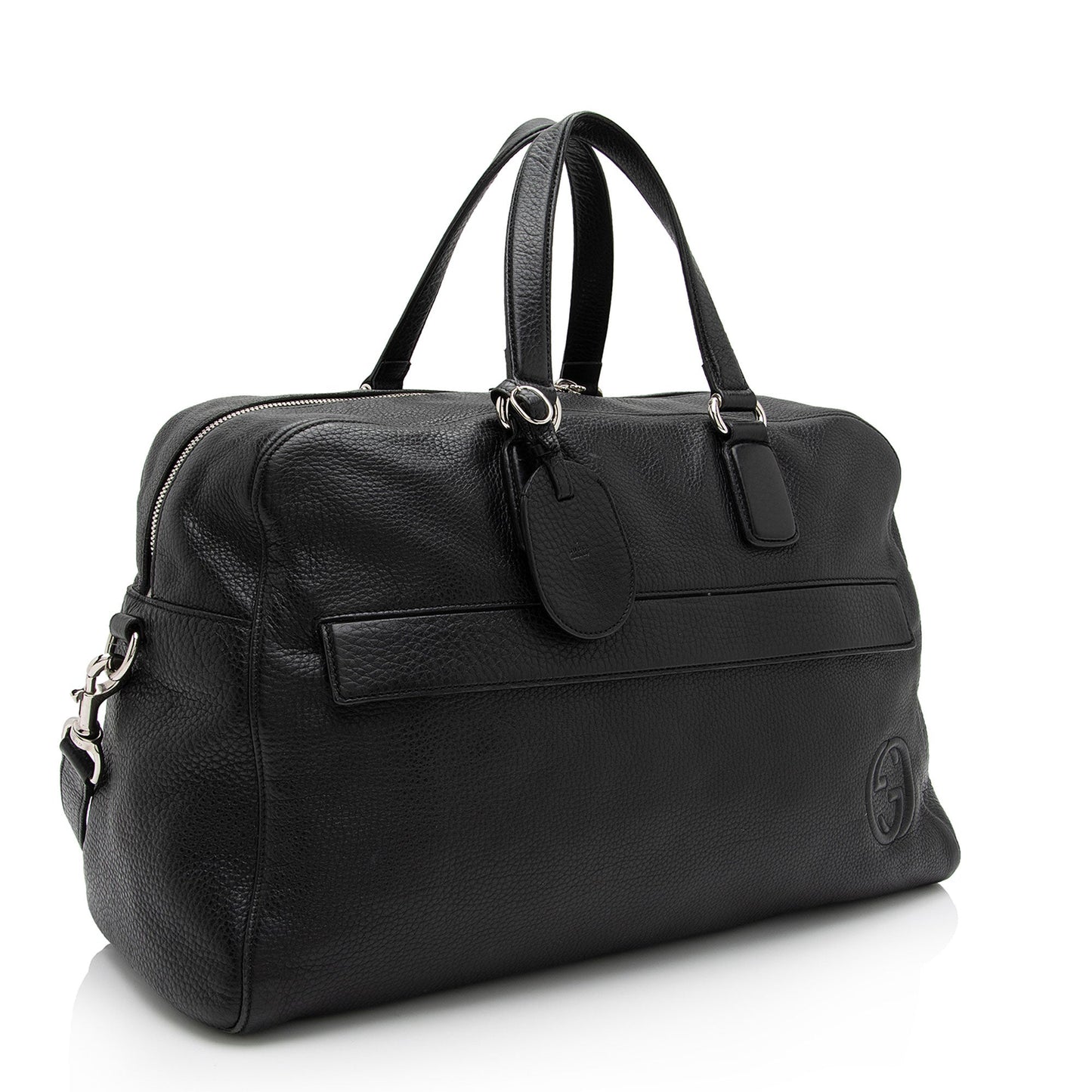 Gucci Soho Duffle SHF-WH9J41 Leather Black Travel Bag