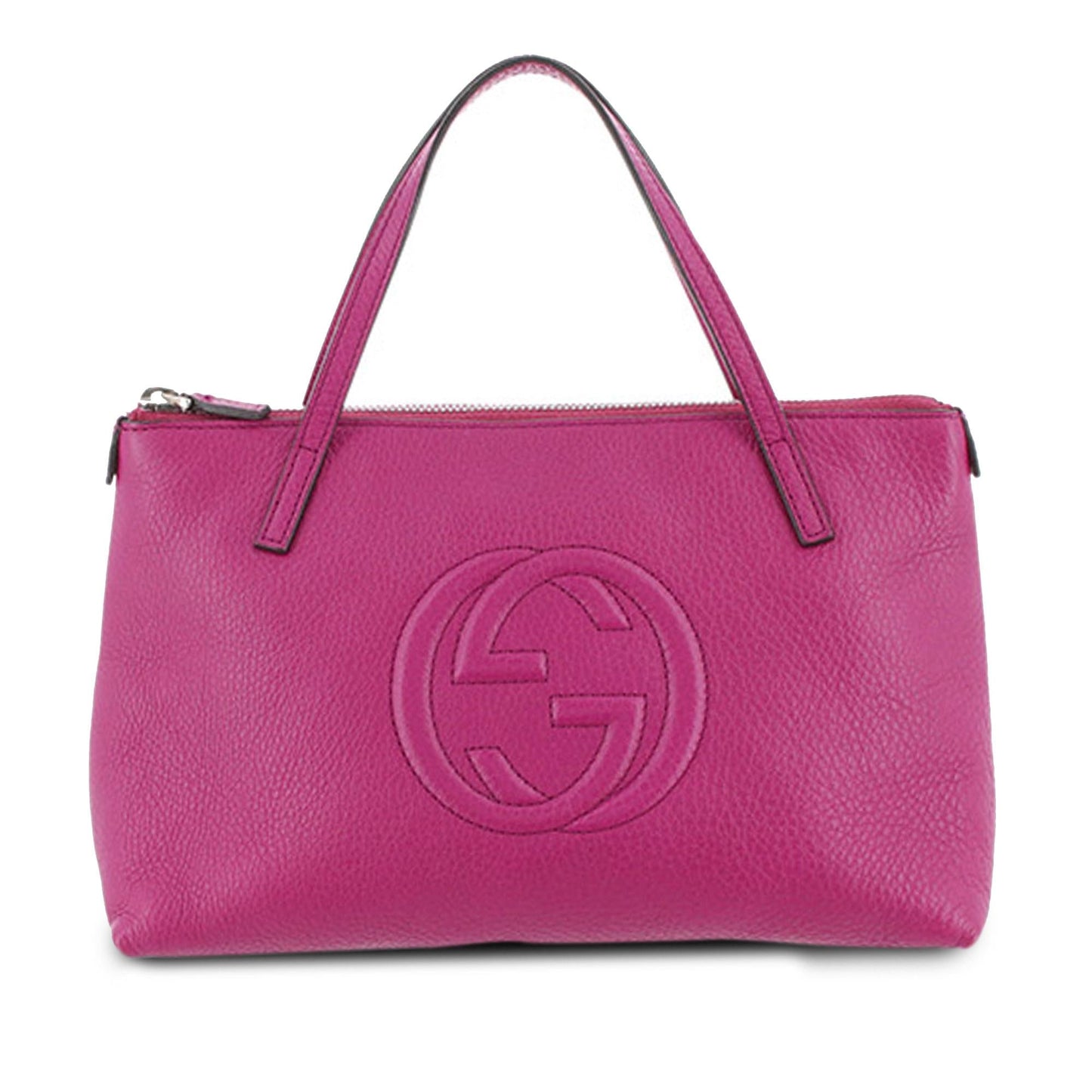 Gucci Soho SHG-DZMSrk Leather Calf Pink Satchel Bag