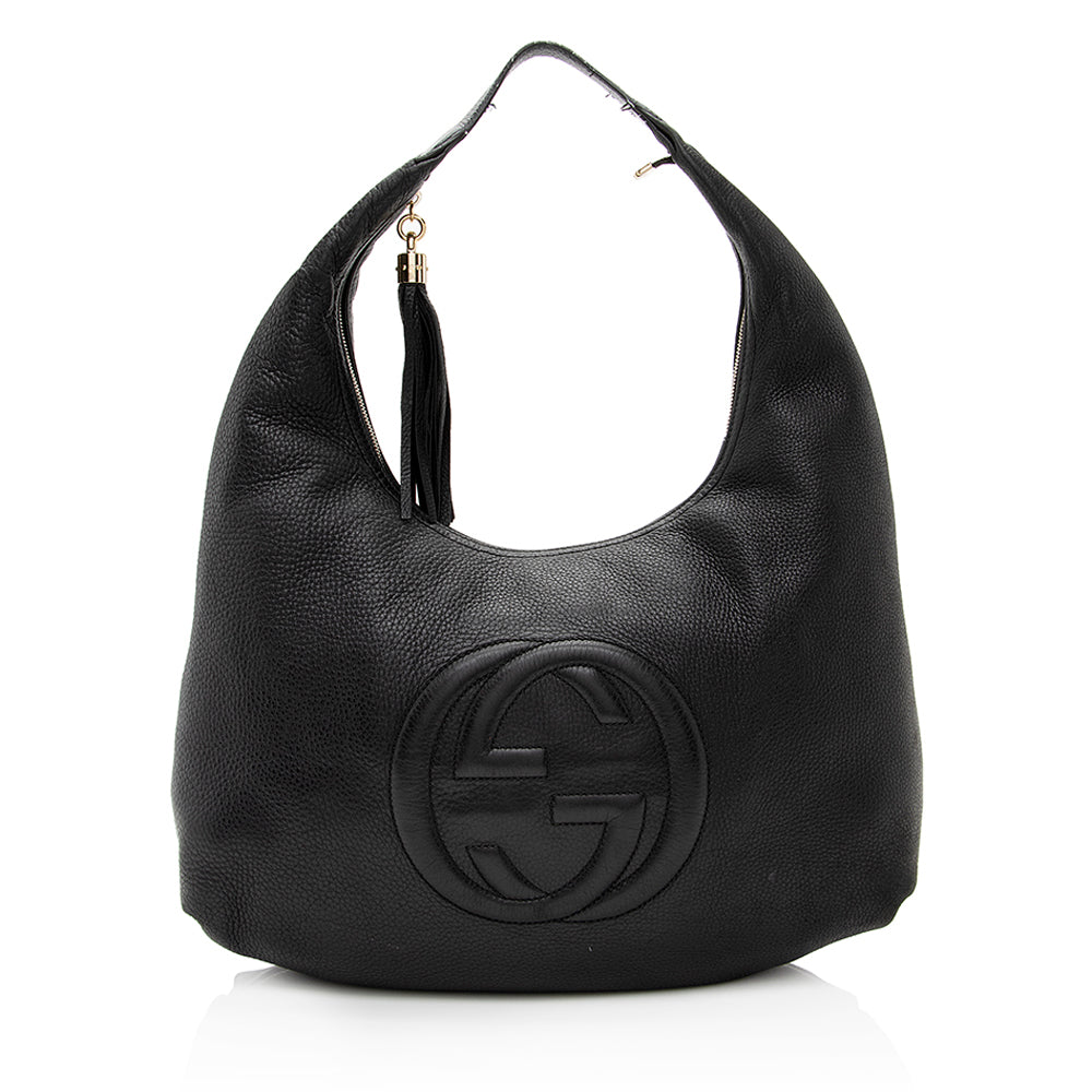 Gucci Soho SHF Leather Black Large Shoulder Bag