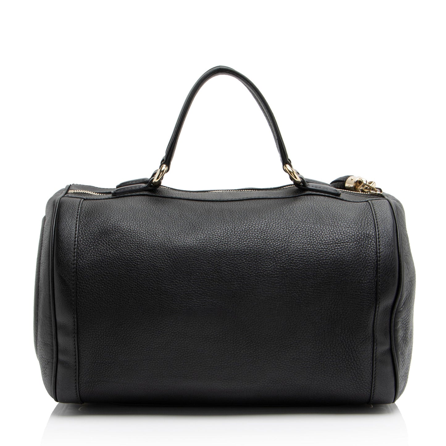 Gucci Soho Boston Leather Black Medium Satchel Bag