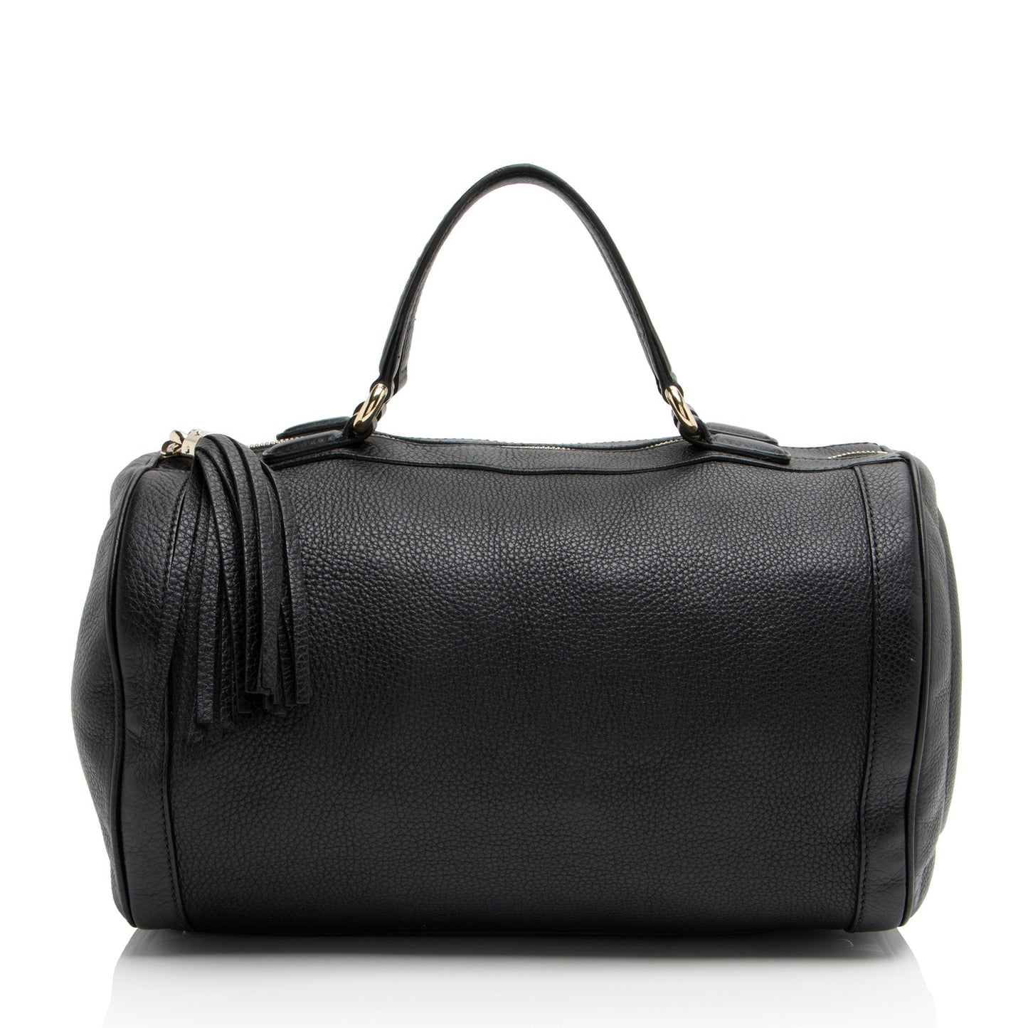 Gucci Soho Boston Leather Black Medium Satchel Bag