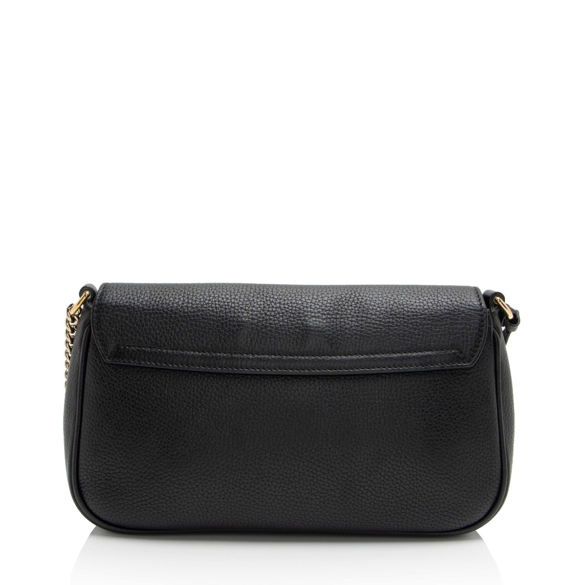 Gucci Soho SHF-h90S5H Leather Black Medium Flap Crossbody Bag
