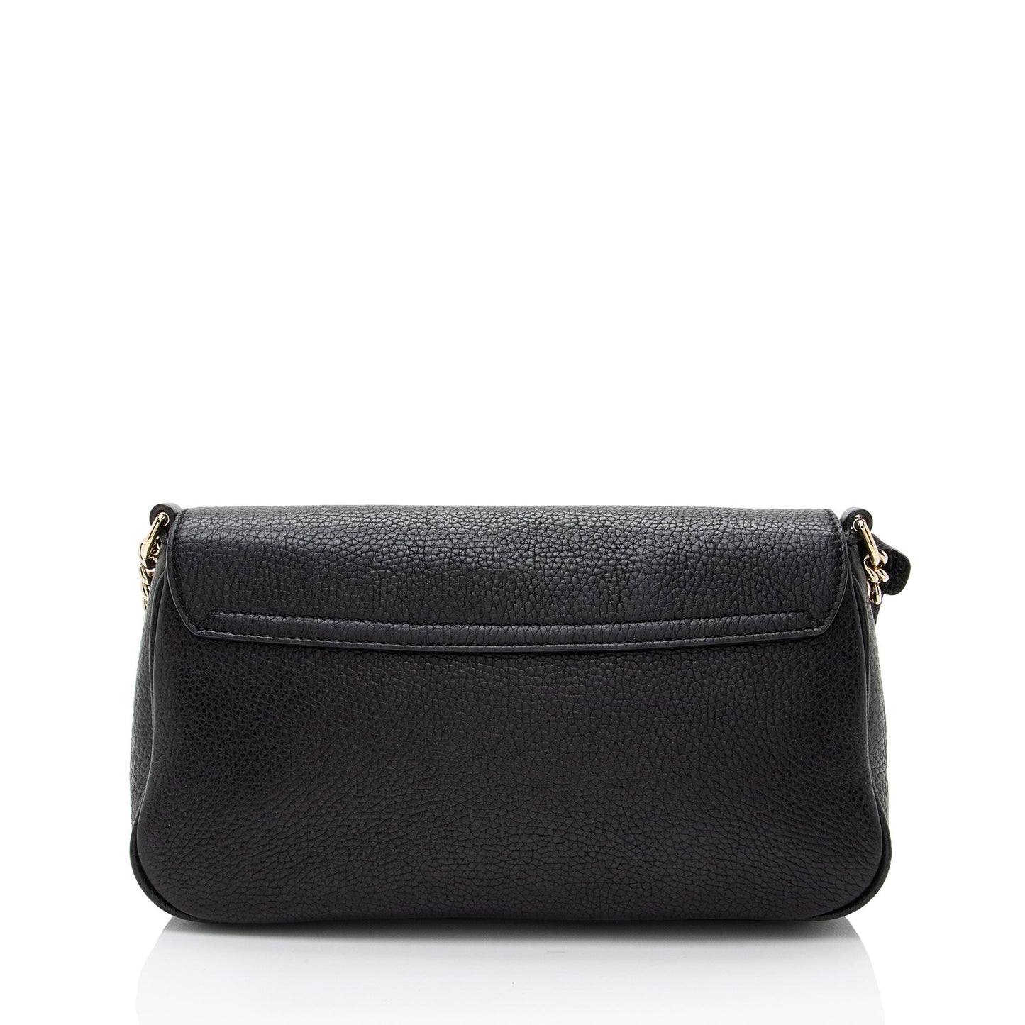 Gucci Soho Leather Black Medium Flap Crossbody Bag