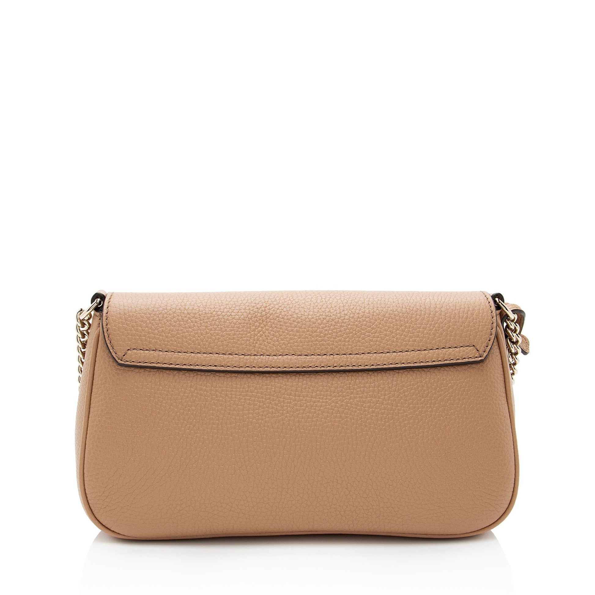 Gucci Soho Leather Brown Medium Flap Crossbody Bag