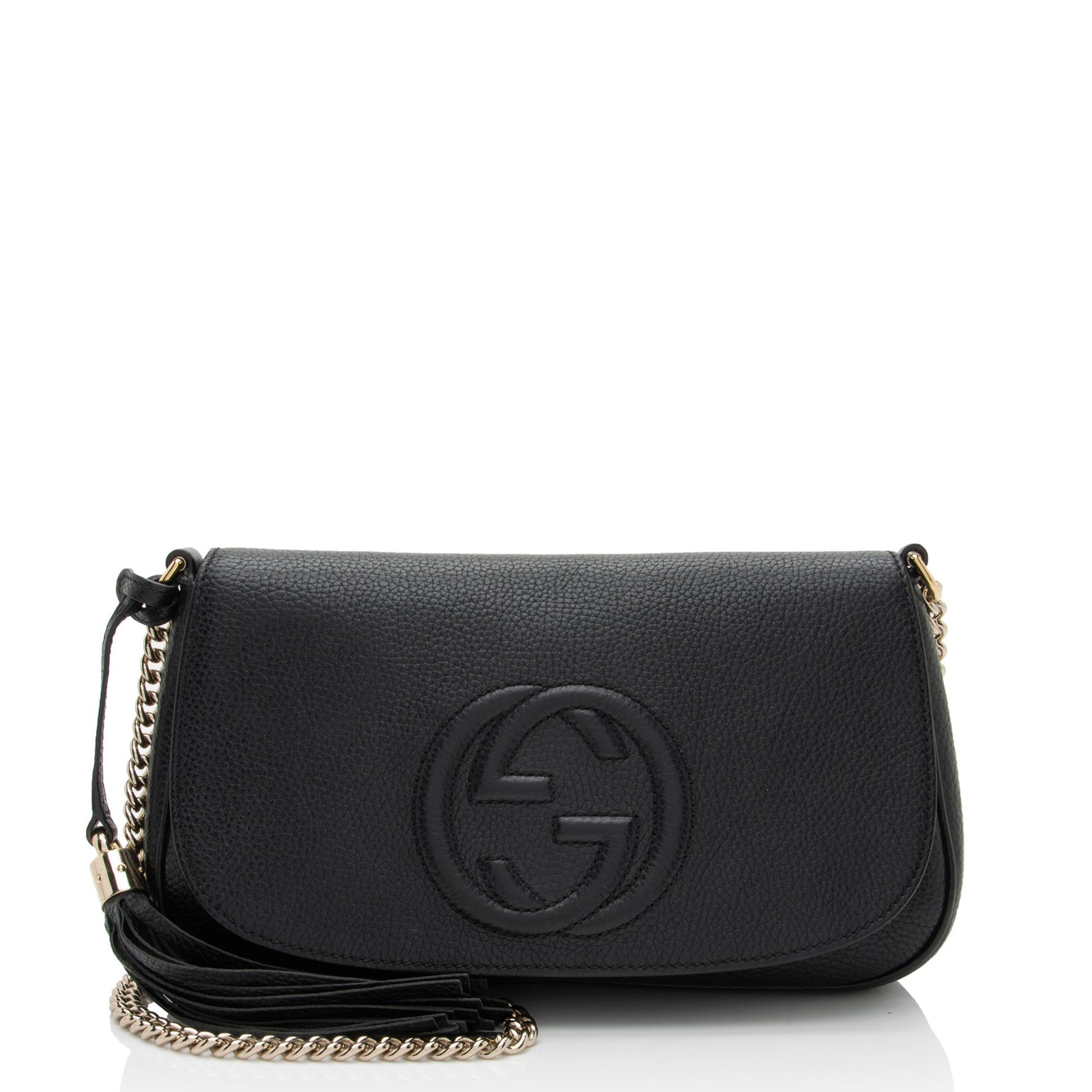 Gucci Soho Leather Medium Flap Crossbody Bag