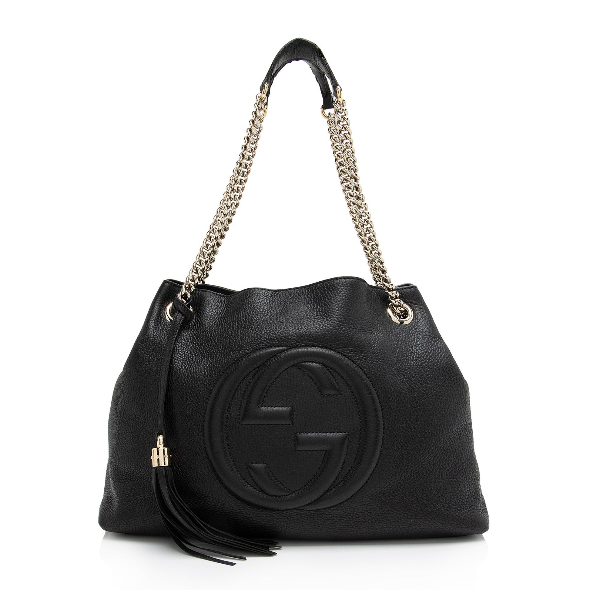 Gucci Soho SHF-z5xvTo Leather Black Medium Shoulder Bag