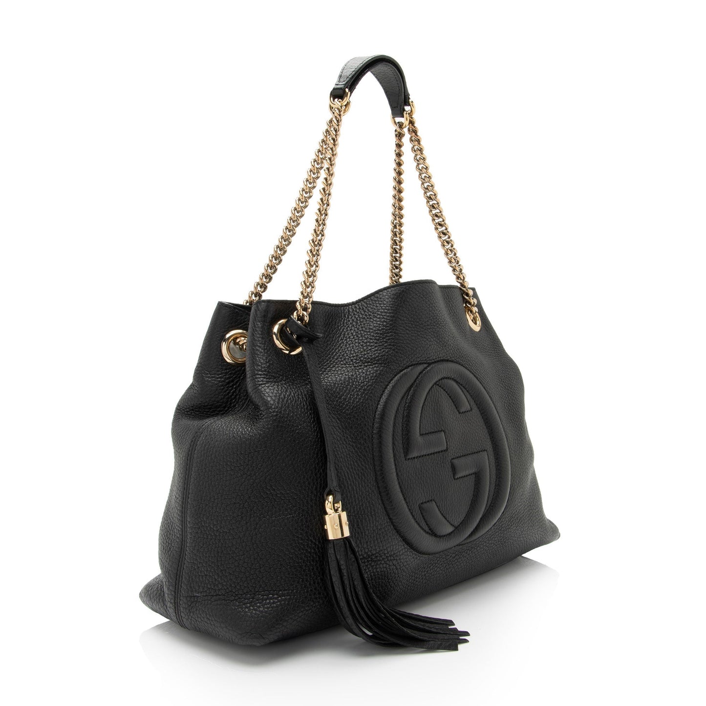 Gucci Soho SHF-8jQb4S Leather Black Medium Shoulder Bag