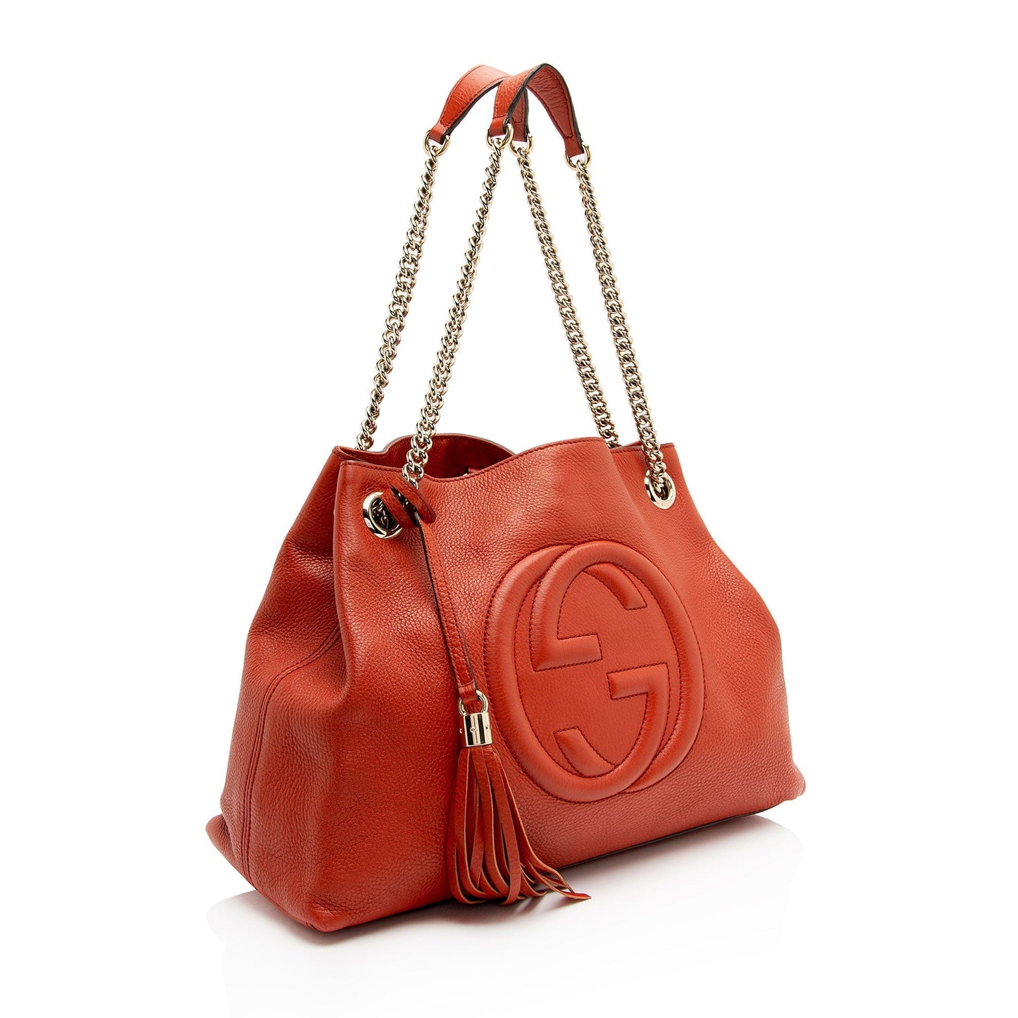 Gucci Soho SHF-5ggSKH Leather Orange Medium Shoulder Bag