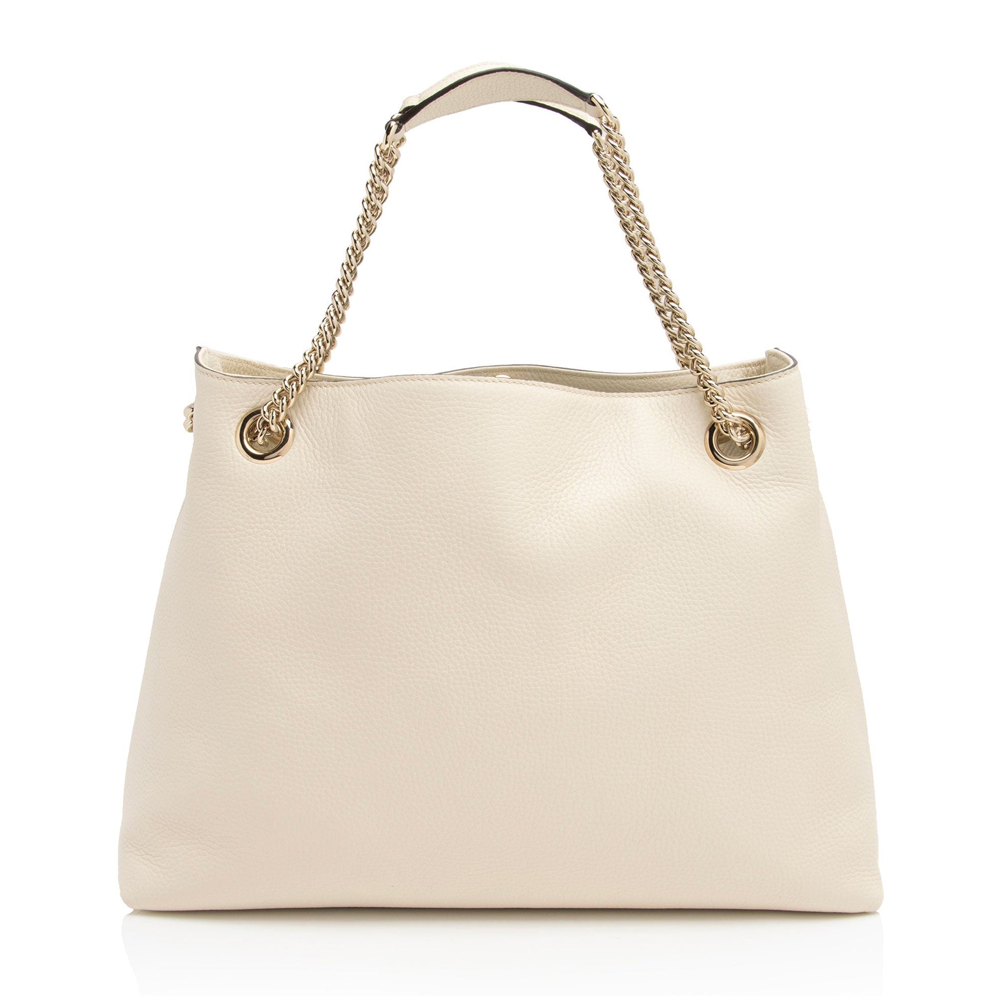 Gucci Soho SHF-vxF1hq Leather White Medium Shoulder Bag