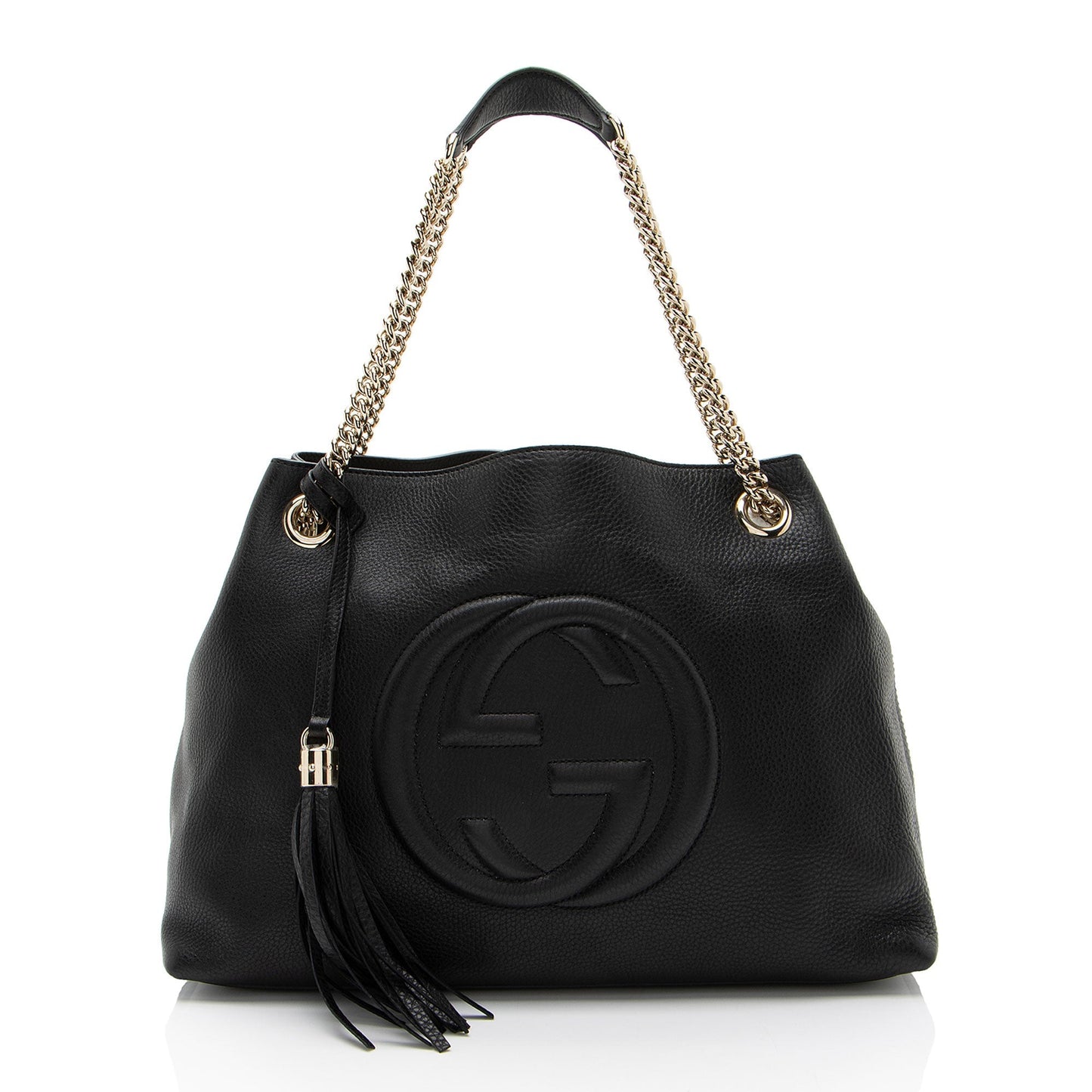 Gucci Soho SHF-u260oT Leather Black Medium Shoulder Bag