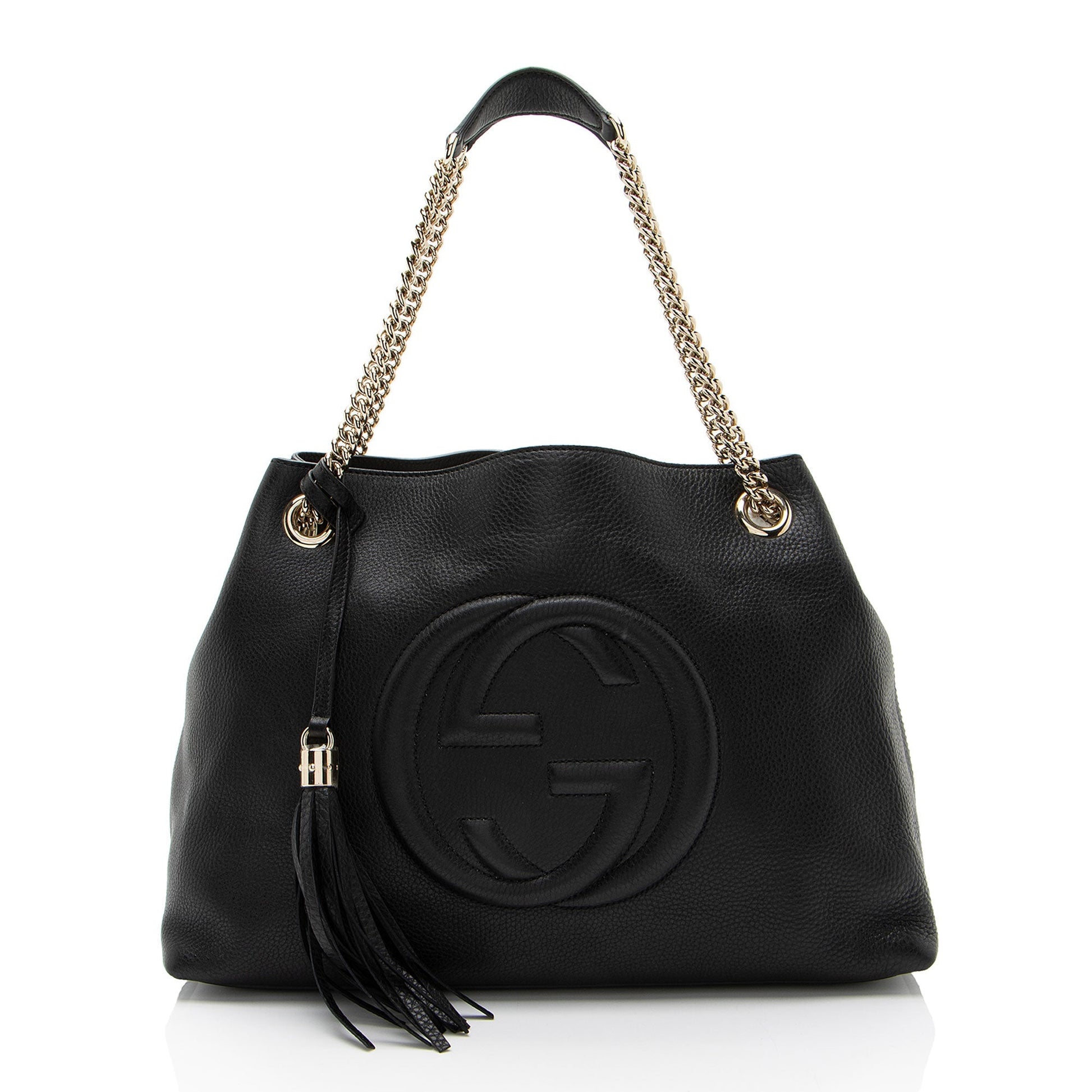 Gucci Soho SHF-u260oT Leather Black Medium Shoulder Bag