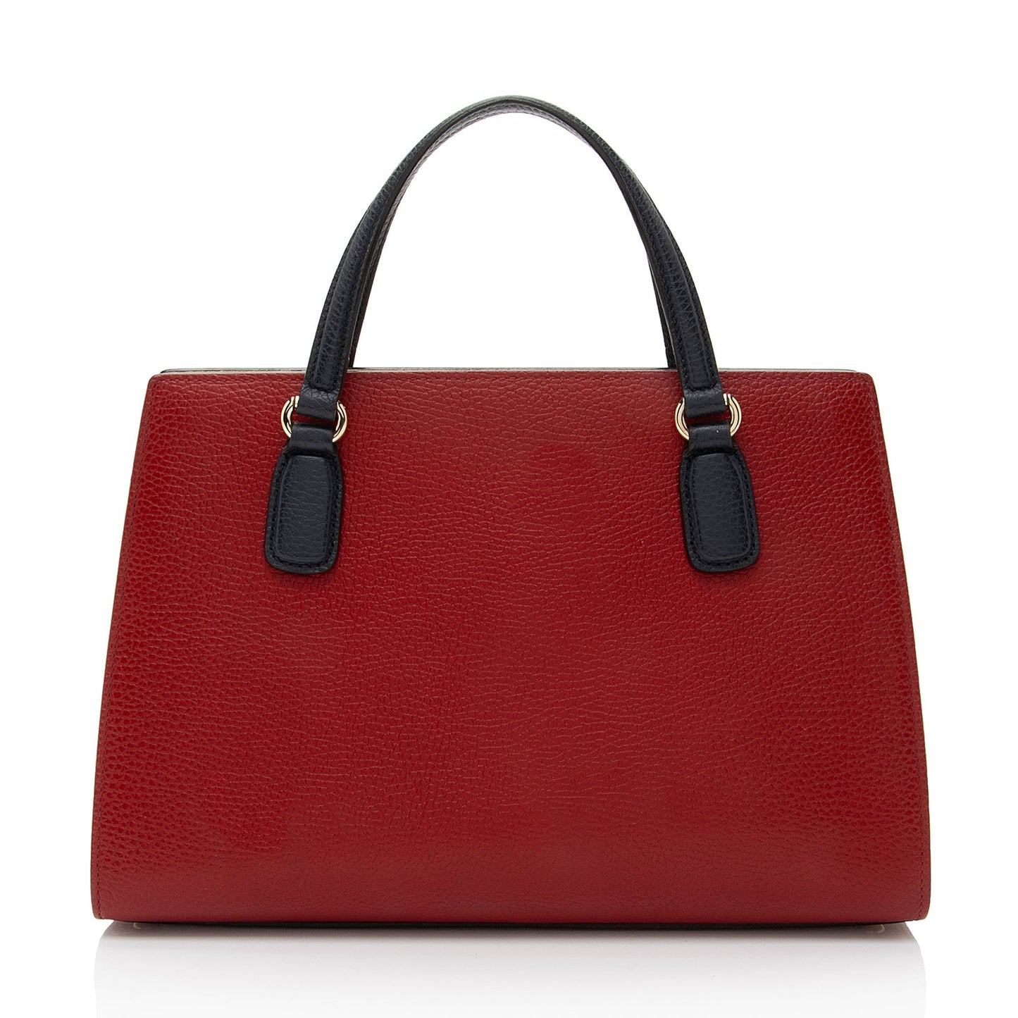 Gucci Soho Leather White Blue Red Satchel Bag