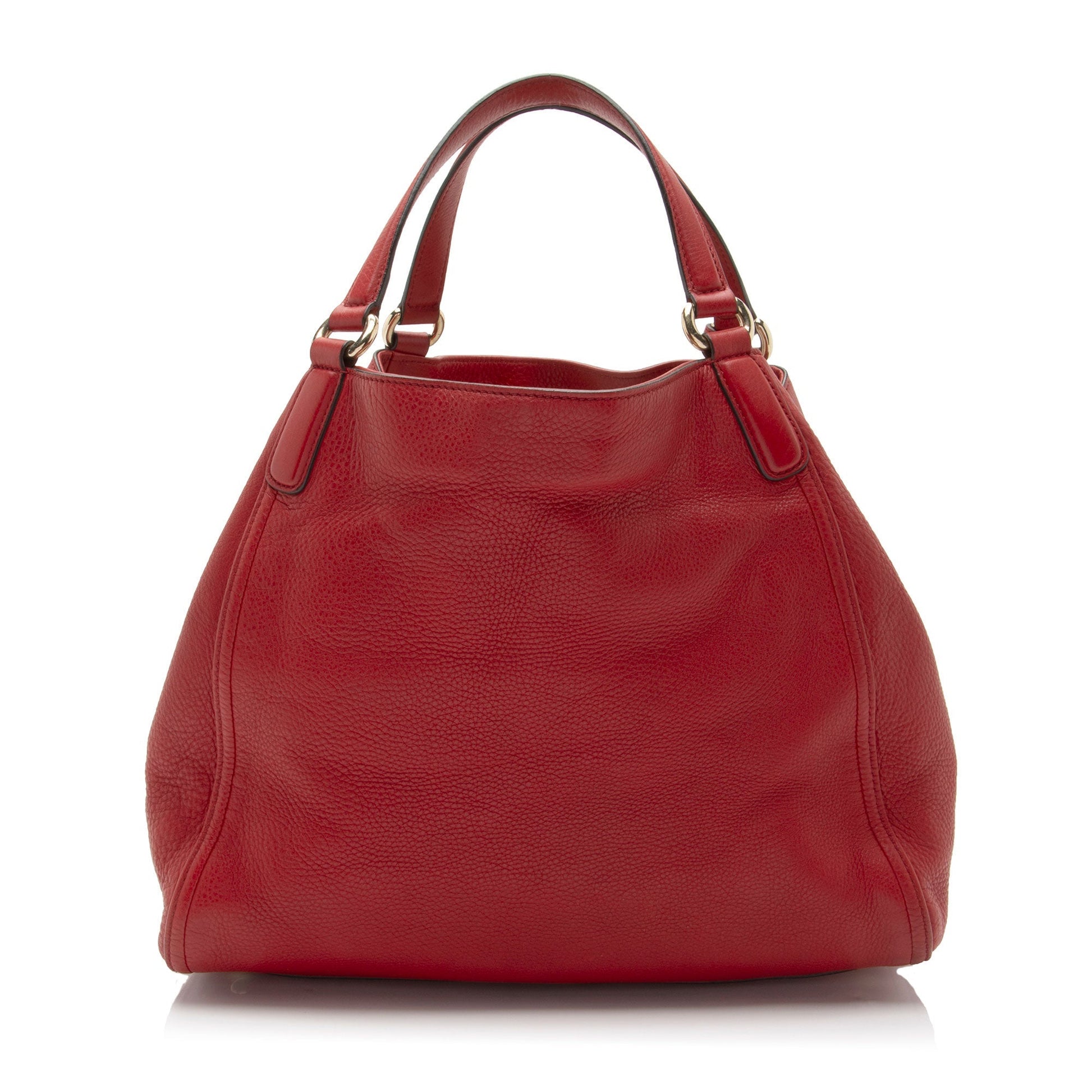 Gucci Soho SHF-hElGf2 Leather Red Medium Tote Bag