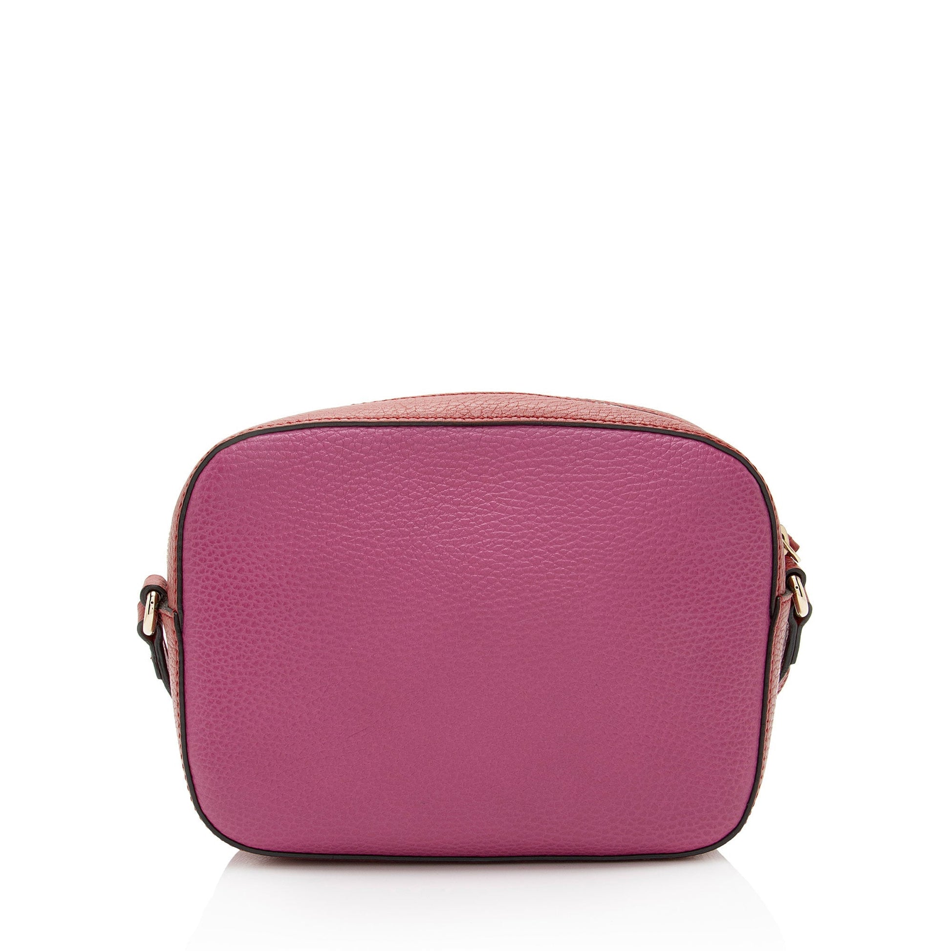Gucci Soho SHF-PiDbFT Leather Red Pink Crossbody Bag