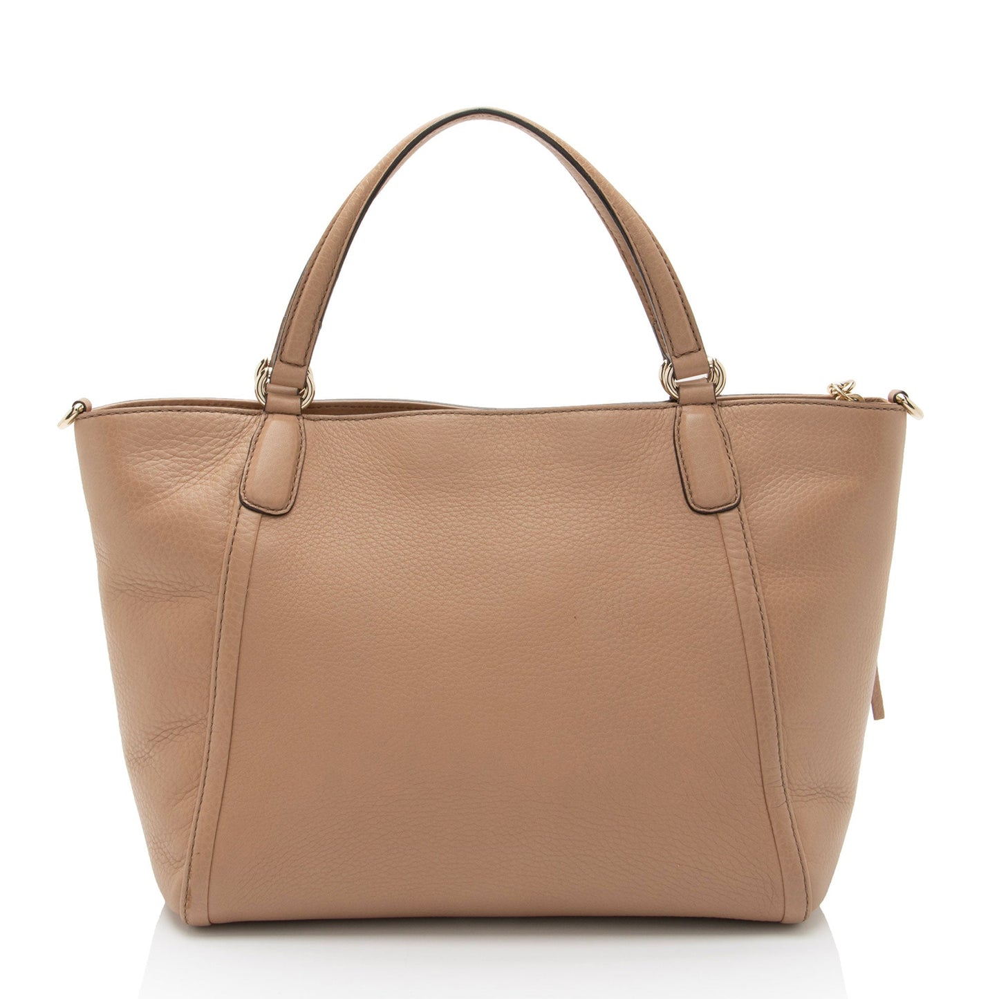 Gucci Soho SHF-eGmC43 Leather Beige Top Handle Tote Bag