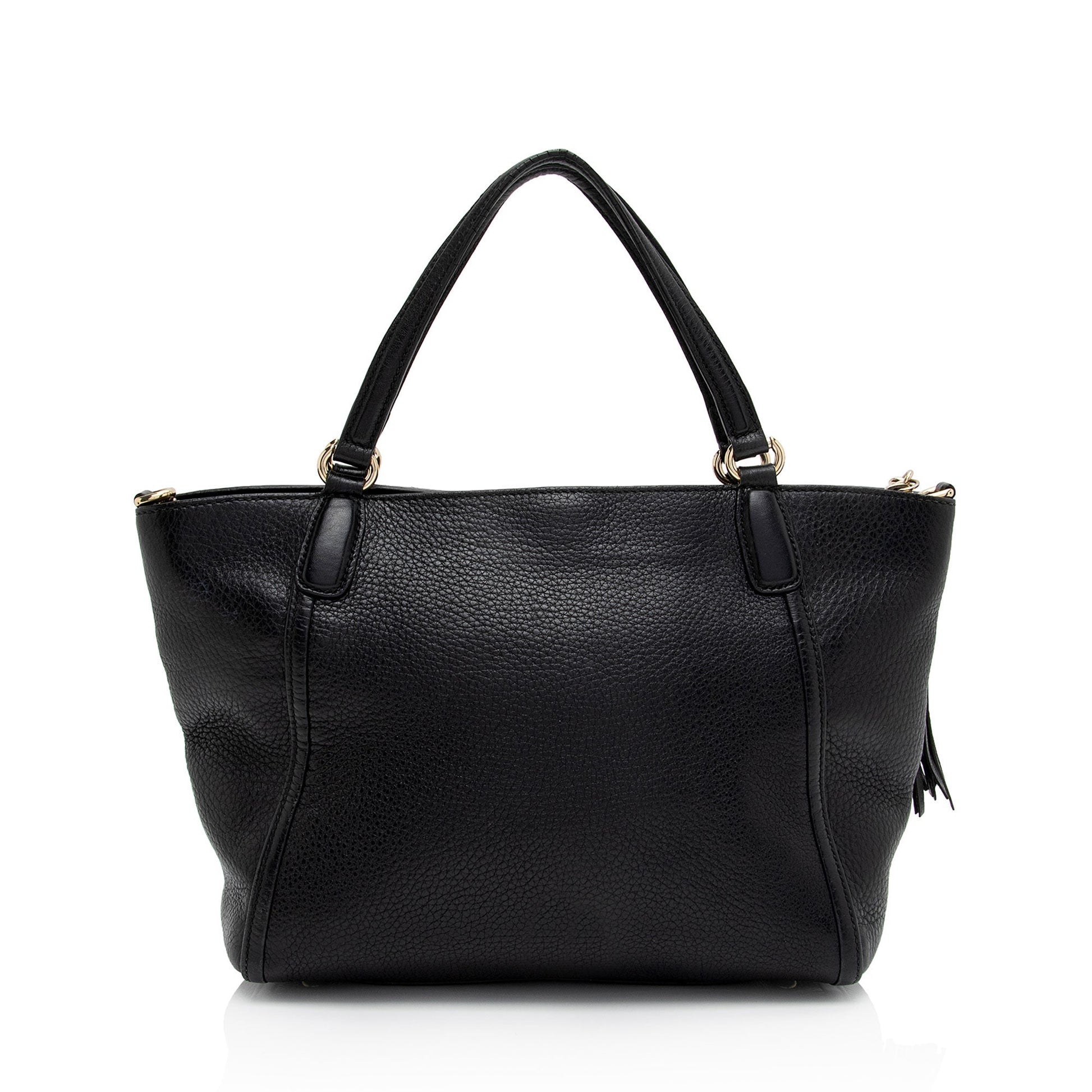 Gucci Soho SHF-LCyvXT Leather Black Top Handle Tote Bag