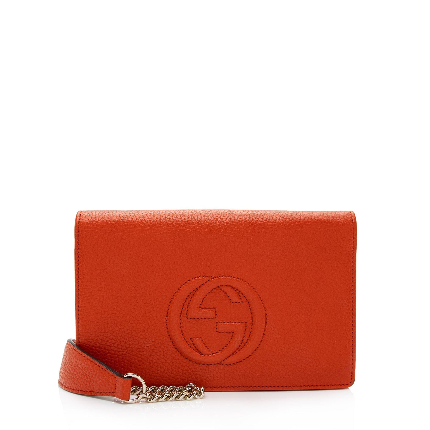 Gucci Soho Wallet on SHF-yMr9LG Leather Orange Chain Crossbody Bag