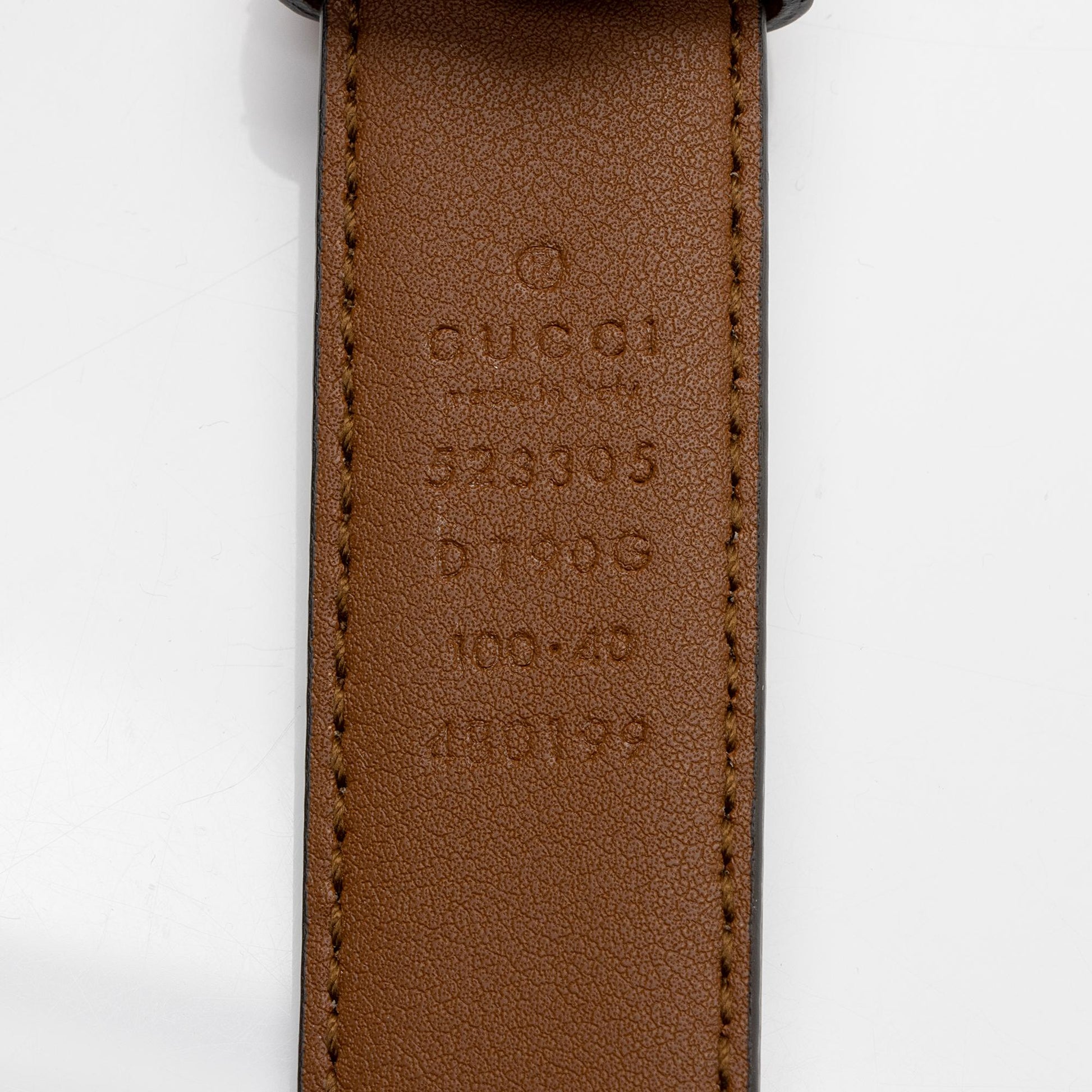 Gucci Square G Slim Belt - Leather Brown Accessory