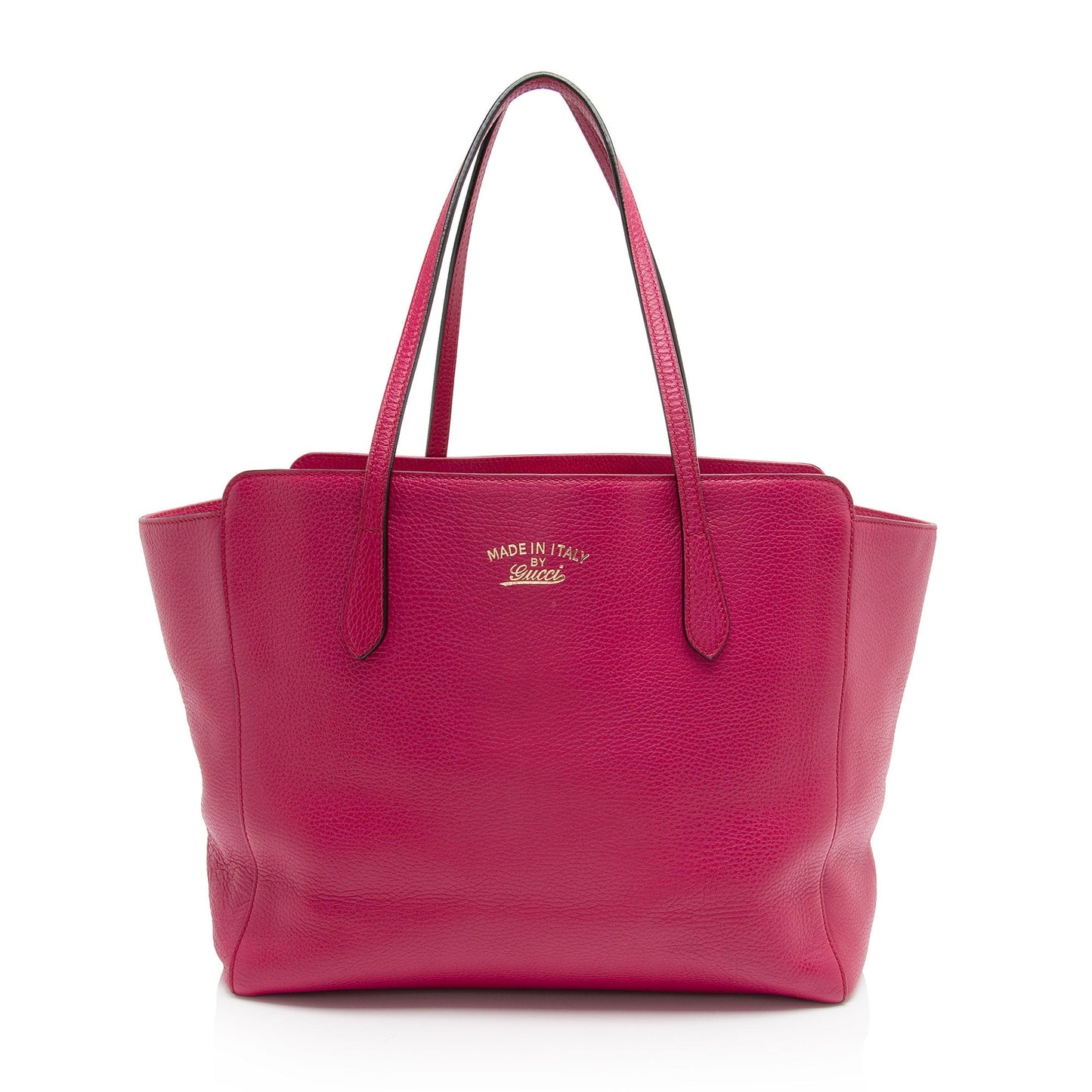Gucci Swing Leather Pink Medium Tote Bag