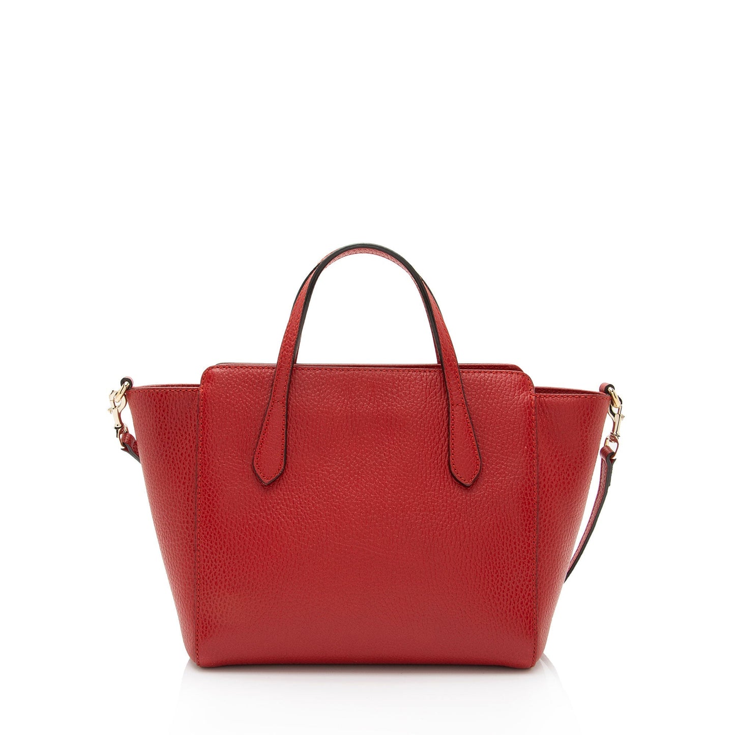Gucci Swing SHF-Z3RpxJ Leather Red Mini Tote Bag
