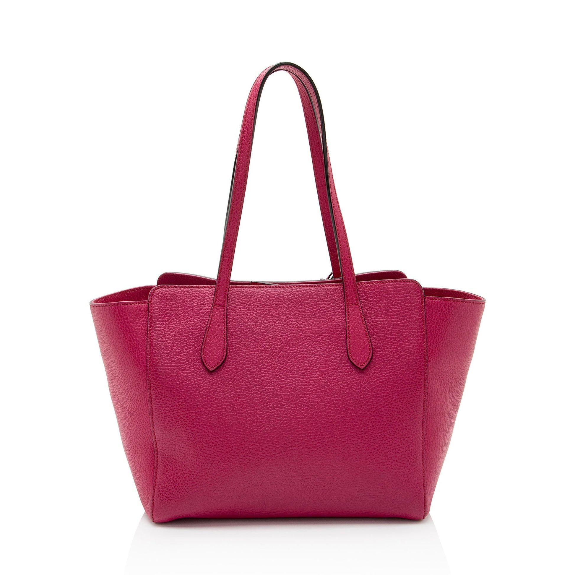 Gucci Swing Leather Pink Small Tote Bag