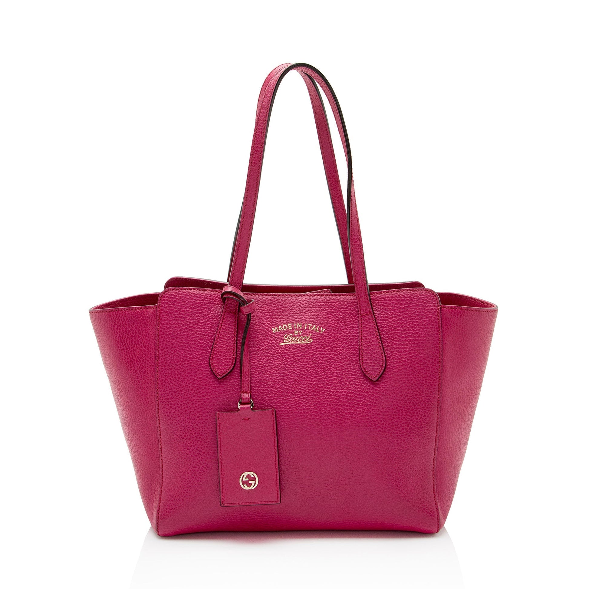 Gucci Swing Leather Pink Small Tote Bag