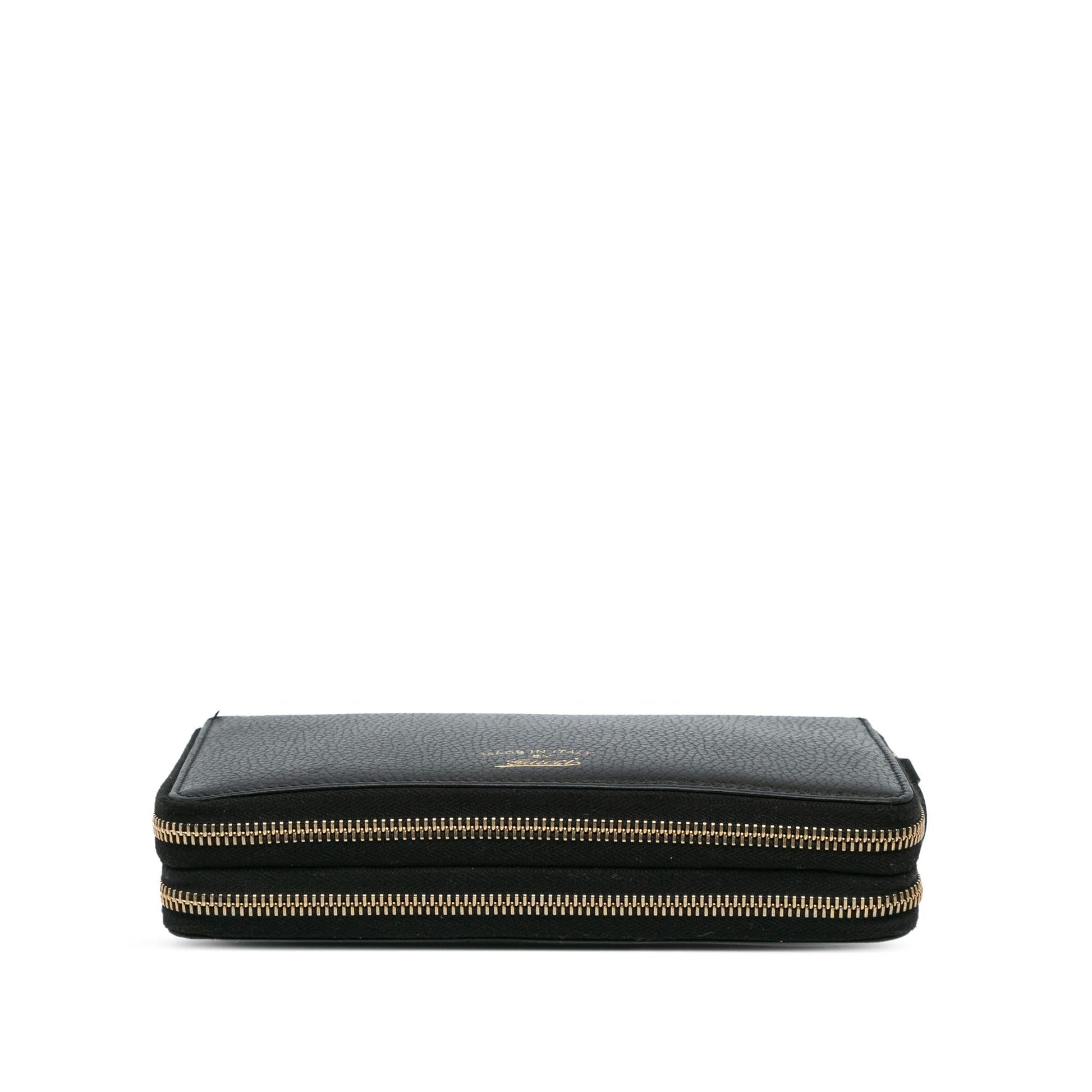 Gucci Swing Organizer Leather Calf Black Small Travel Bag