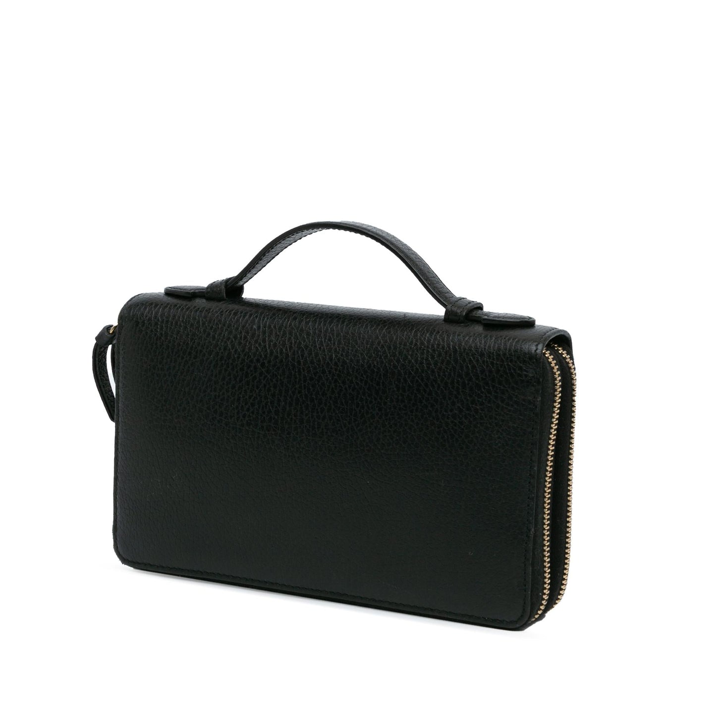Gucci Swing Organizer Leather Calf Black Small Travel Bag
