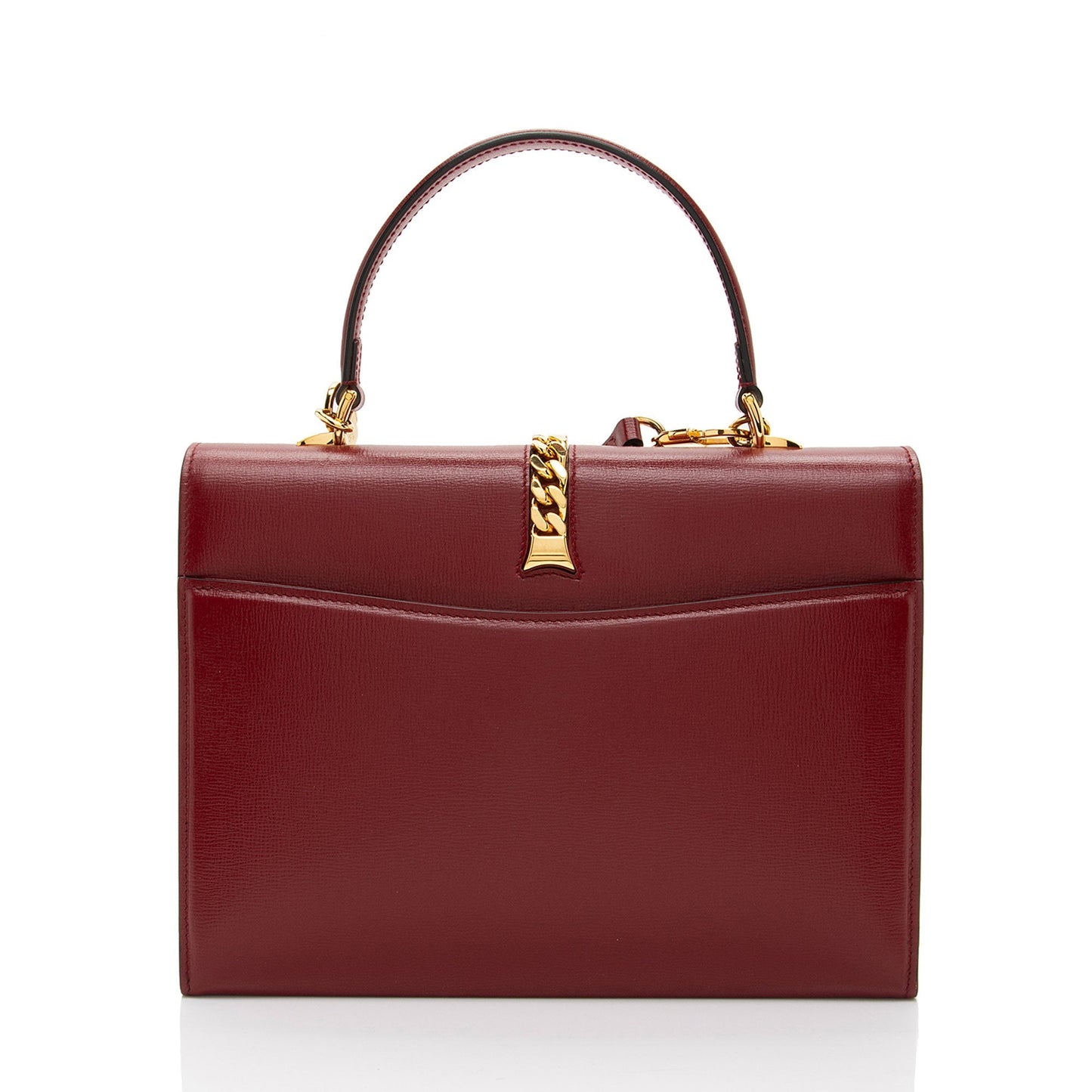 Gucci Sylvie Leather Red Medium Top Handle Satchel Bag