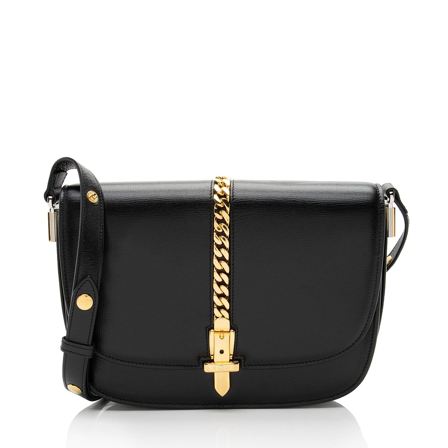 Gucci Sylvie Leather Black Small Shoulder Bag