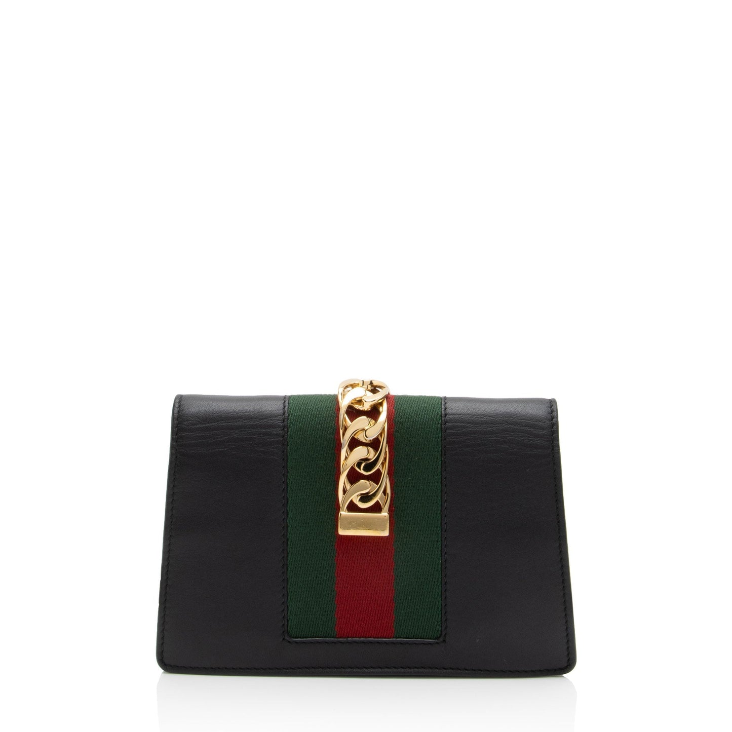 Gucci Sylvie Super SHF-pKo8lR Leather Nylon Black Mini Crossbody Bag