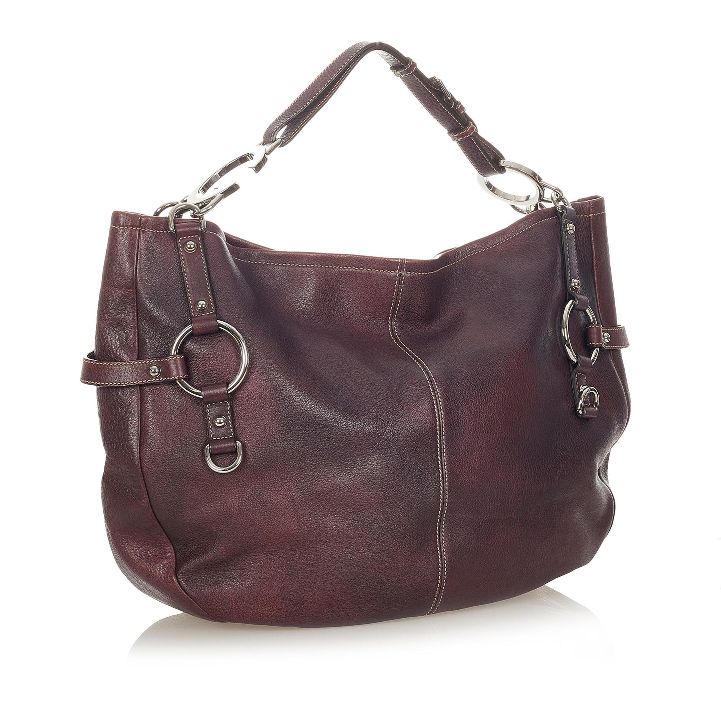 Gucci SHG Leather Calf Brown Tote Bag