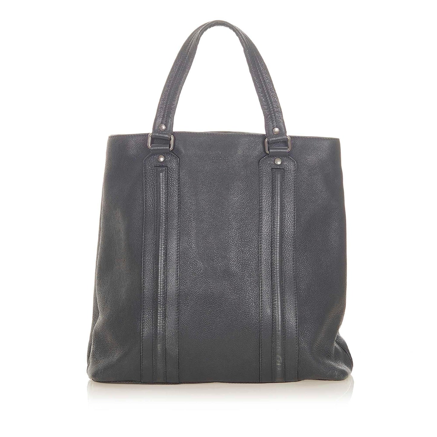 Gucci SHG Leather Calf Black Tote Bag 5