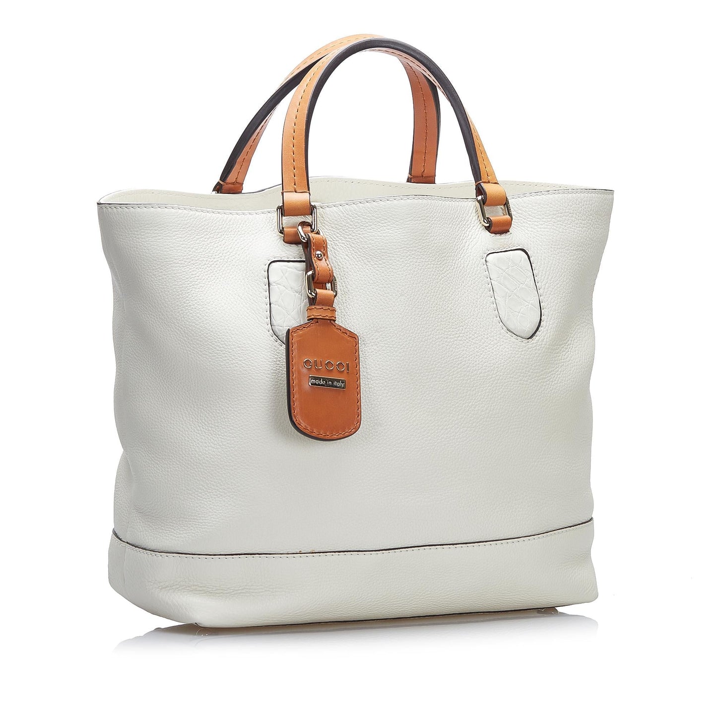 Gucci SHG-Almxjz Leather Calf White Tote Bag