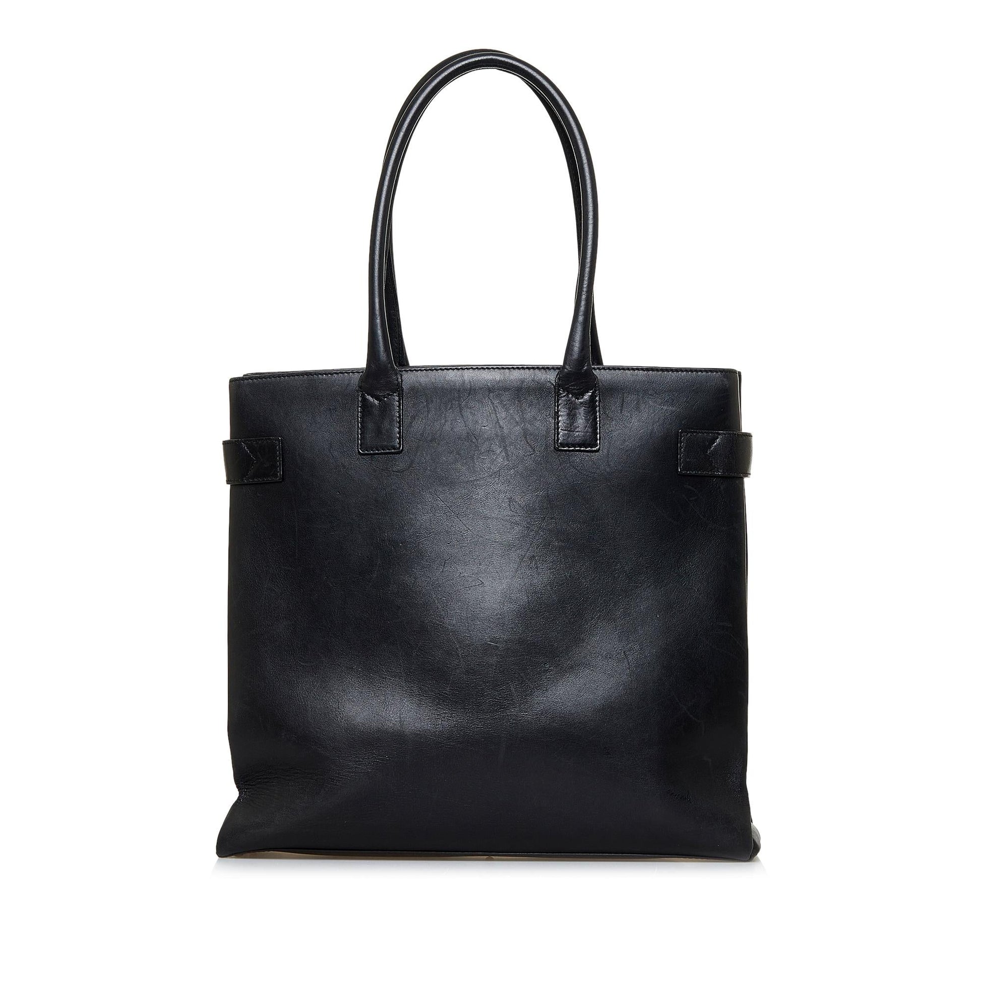 Gucci SHG-dM6Pss Leather Calf Black Tote Bag