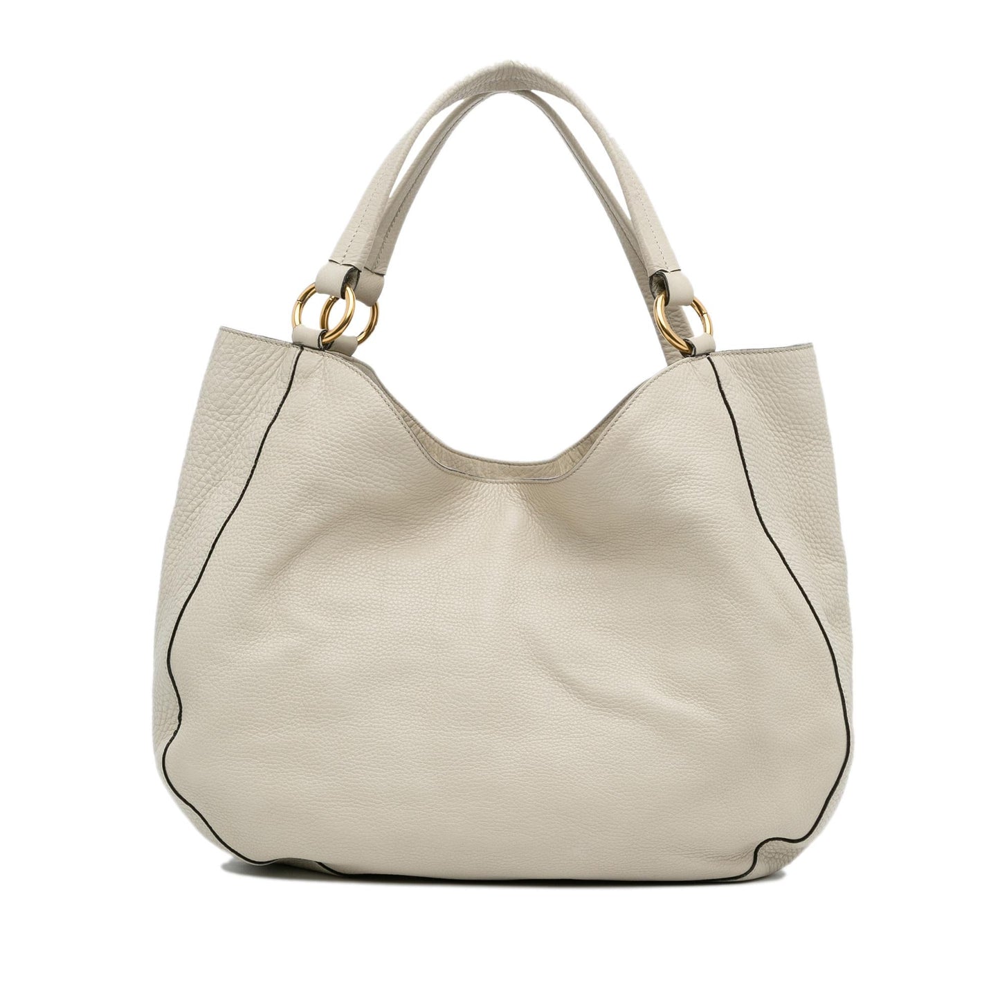 Gucci Twill SHG-6N7GyM Leather Calf White Tote Bag