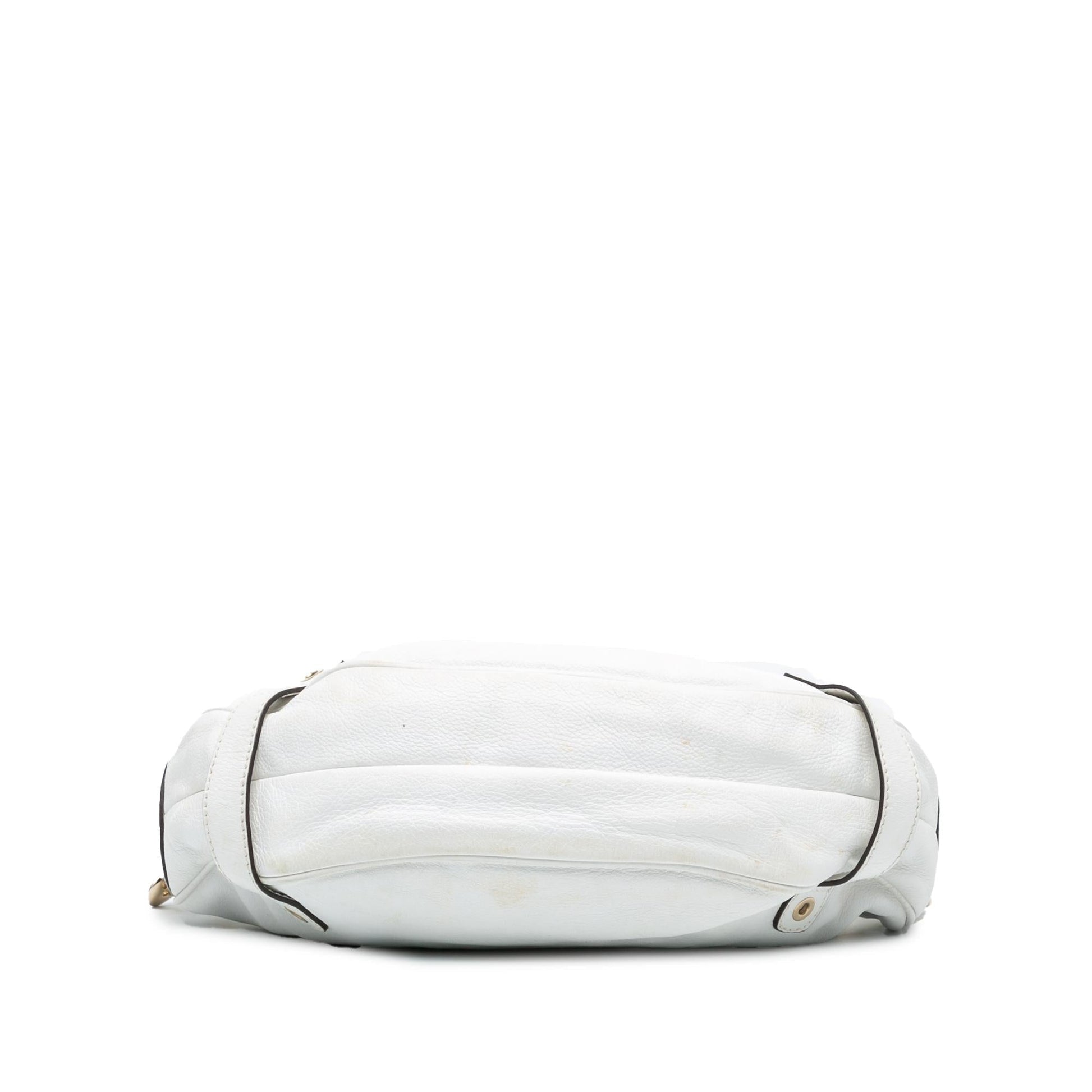 Gucci Voyager SHG-qEwa7k Leather Calf White Shoulder Bag